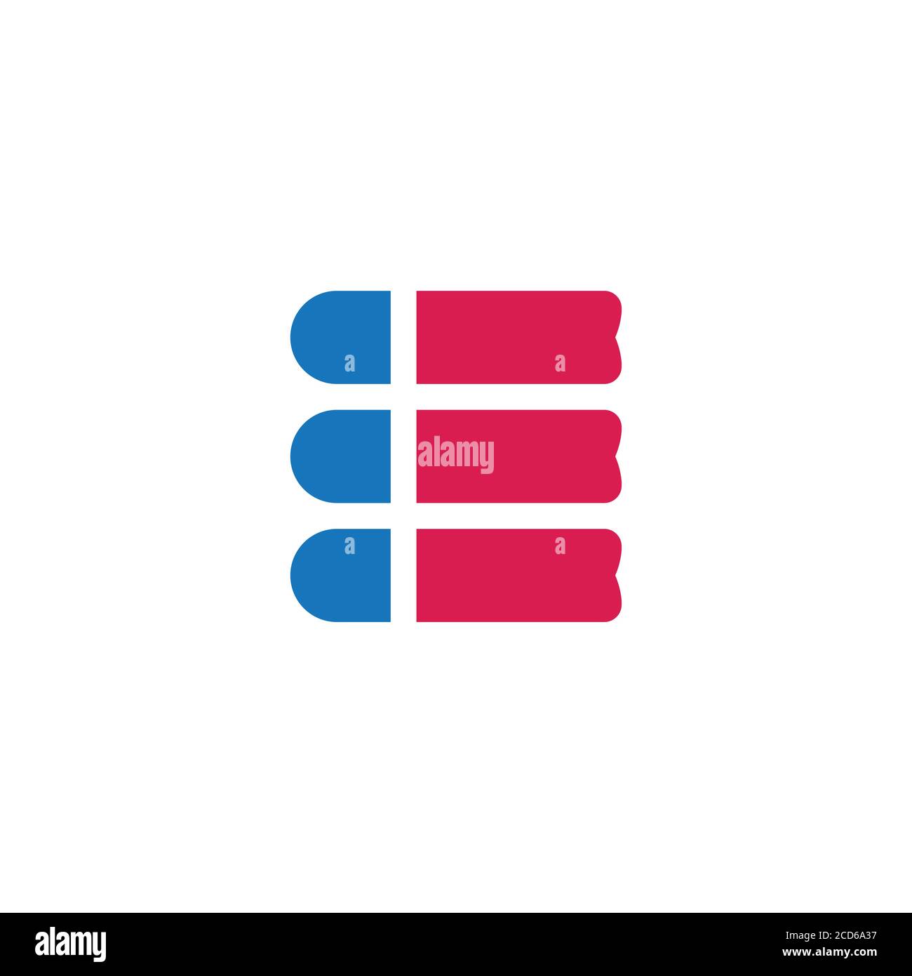 Abstrakter Buchstabe e Liste Design Logo Vektor Stock Vektor