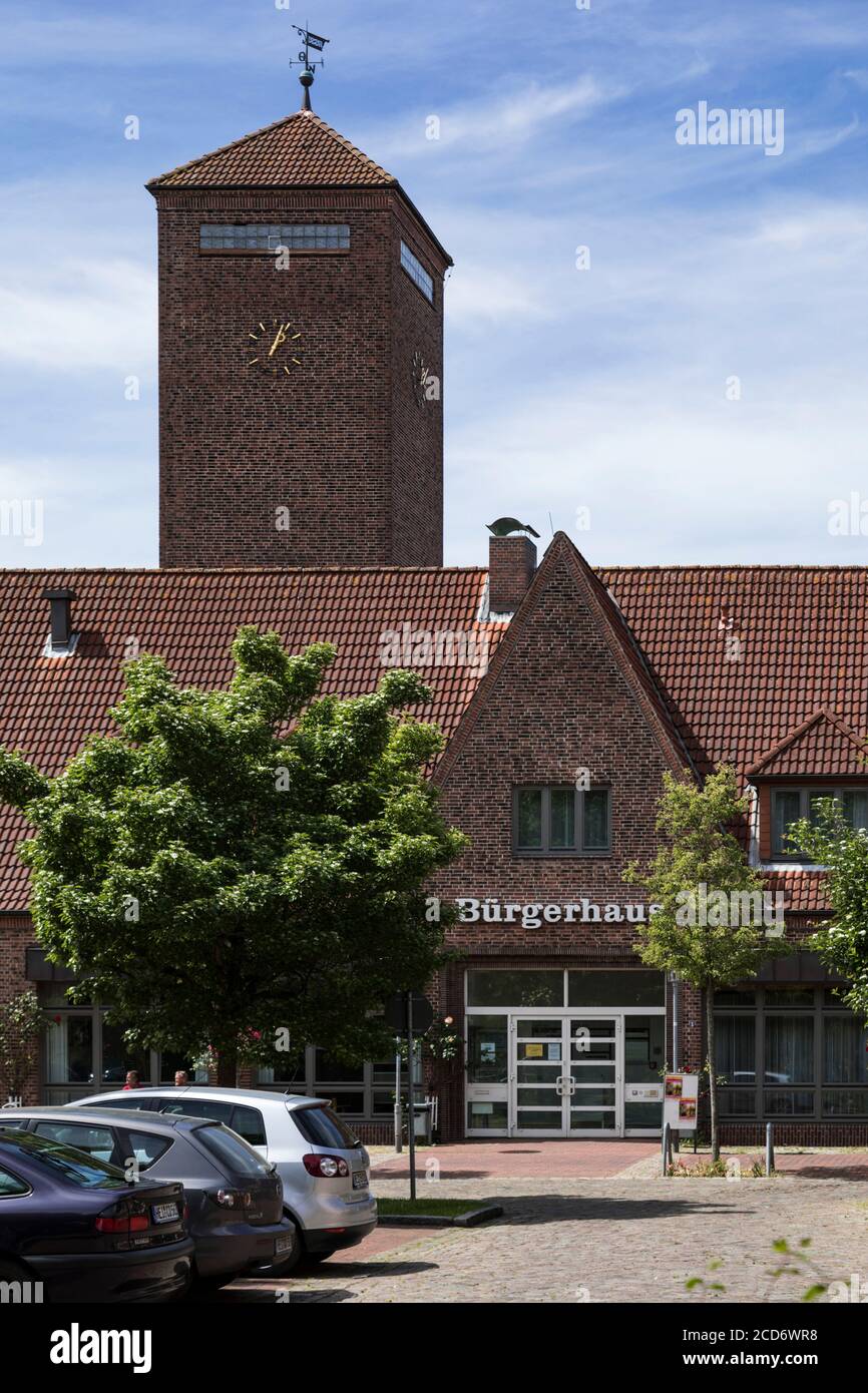 Gemeindezentrum in Heide im ehemaligen Feuerwehrgebäude Stockfoto