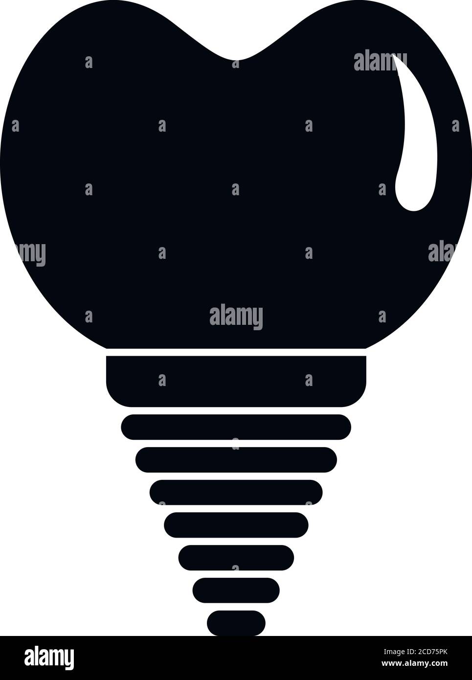 Symbol für Zahnimplantate aus Keramik. Einfache Illustration von Keramik Zahn Implantat Vektor-Symbol für Web-Design isoliert auf weißem Hintergrund Stock Vektor Symbol für Zahnimplantate aus Keramik. Einfache Illustration von Keramik Zahn Implantat Vektor-Symbol für Web-Design isoliert auf weißem Hintergrund Stock Vektor
