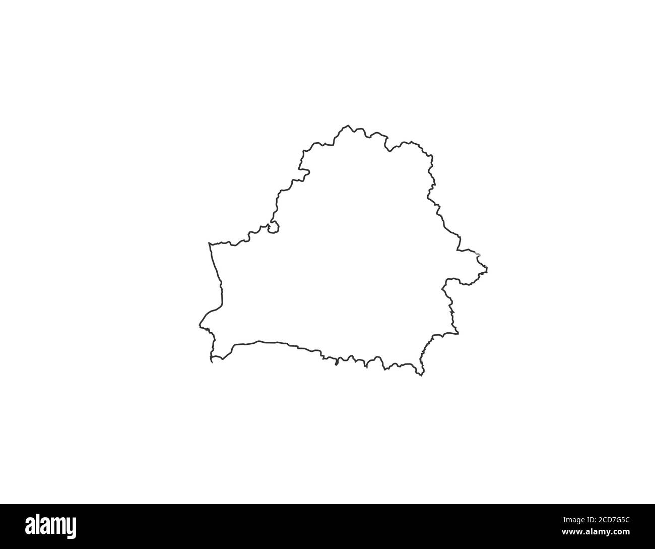 Weißrussland Karte - Republik Weißrussland. Europa. Vektorgrafik. Stock Vektor