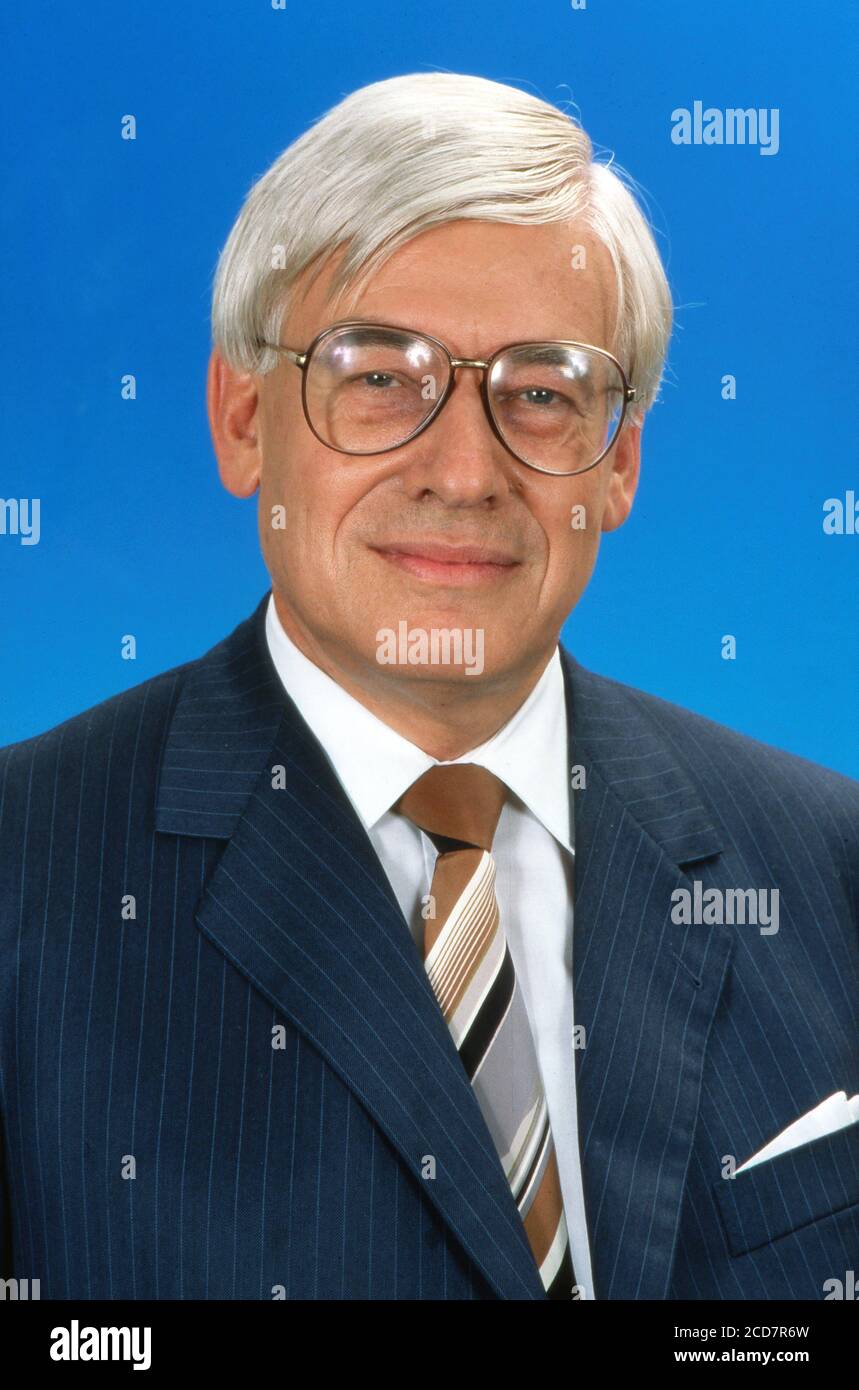 NDR Talkshow, 10. Jubiläum der Talkshow aus Hamburg, Sendung vom 27. Juni 1989, Talkgast: Bundespostminister Christian Schwarz Schilling Stockfoto