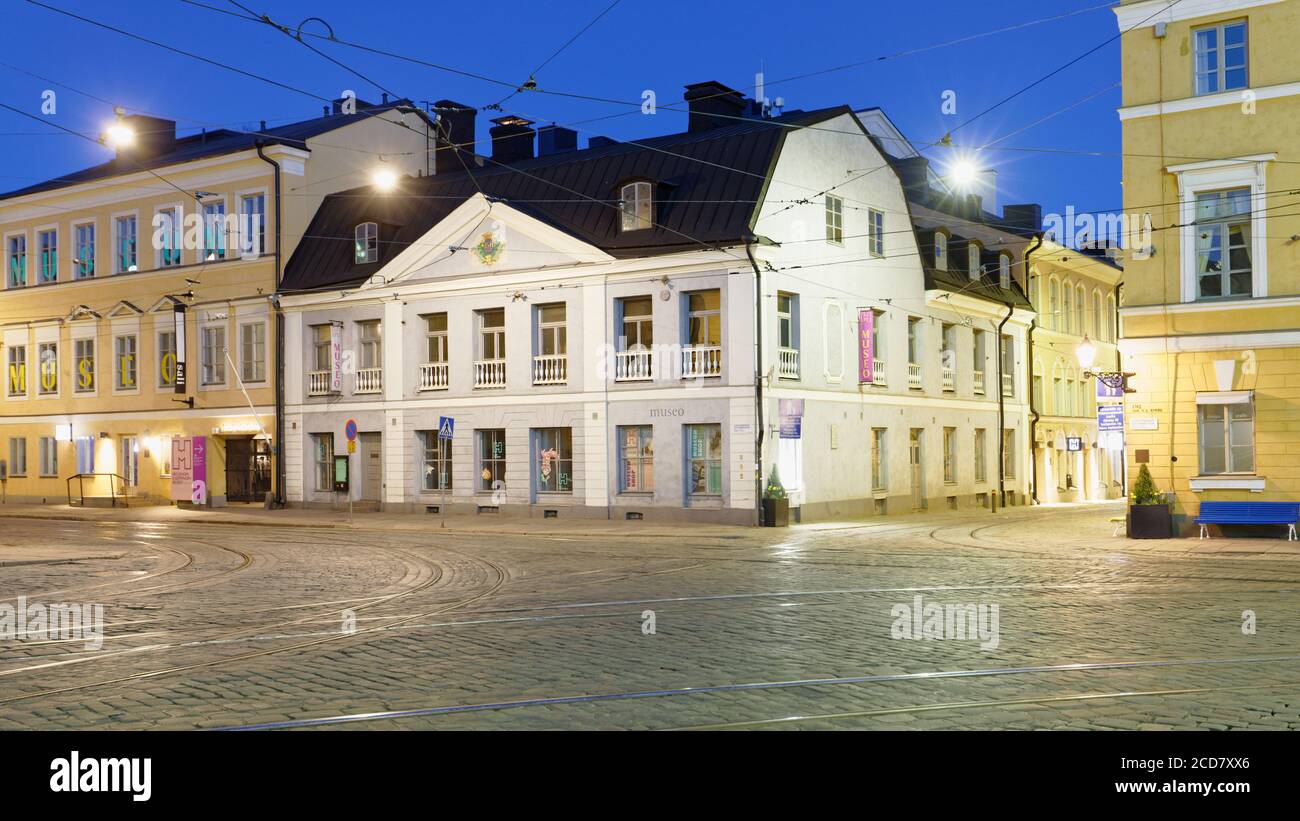 Das Helsinki City Museum auf dem Senatsplatz in Helsinki, Finnland Stockfoto