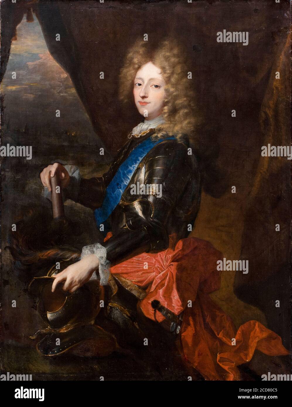 Friedrich IV. (1671-1730), König von Dänemark und Norwegen als Kronprinz, Porträtmalerei von Hyacinthe Rigaud, 1693 Stockfoto