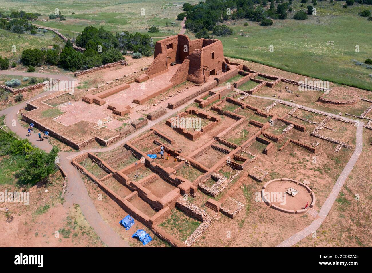 Pecos National Historical Park, Pecos, NM, USA Stockfoto