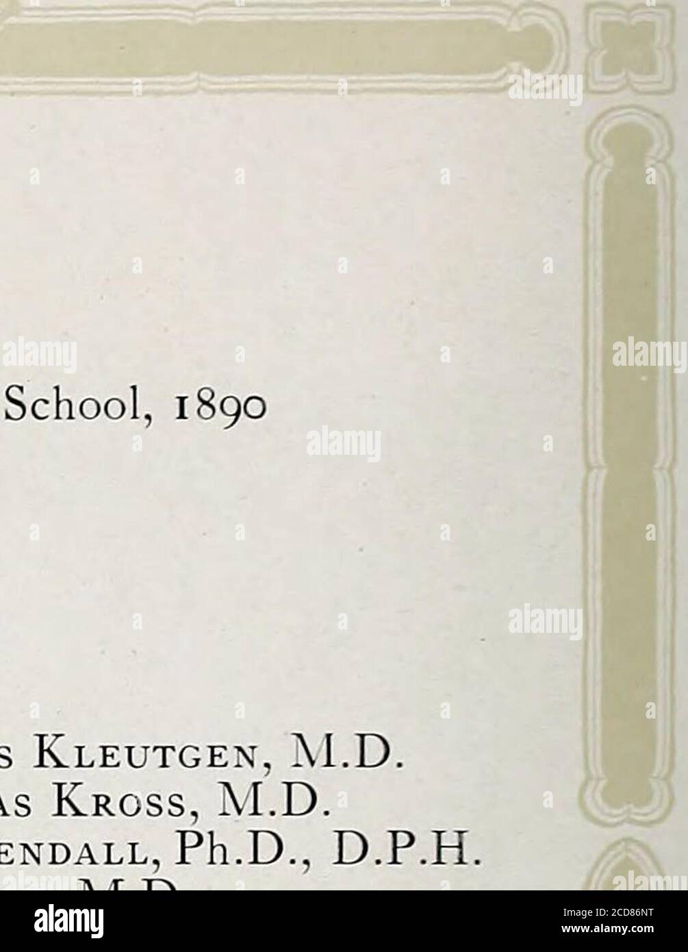 . Syllabus . mm ? ?*? .^^i... Medizin Phi Rho Sigma gegründet an der Northwestern University Medical School, 1890 ALPHA CHAPTER FRATRES IN FACULTATE Issac Arthur Abt, M.D. Edward Wyllis Andrews, M.A., A^.D. Edmund Andrews, B.A., M.D. Walter Steele Barnes, M.D. William Corcoran, M.D. Alexander Day, Ph.B., M.D. George James, M.D. Newer, M.D.Clark, M. M.D., Mark Jampolis, M.A., M.D., Frank Seward Johnson, M.A., M.D., William Morrell Joyce, M.D., Frank Walls Young, M.D. Michael Mas. Arthur Charles Kleutgen, M.D..Gerard Nicholas Kross, M. Stockfoto