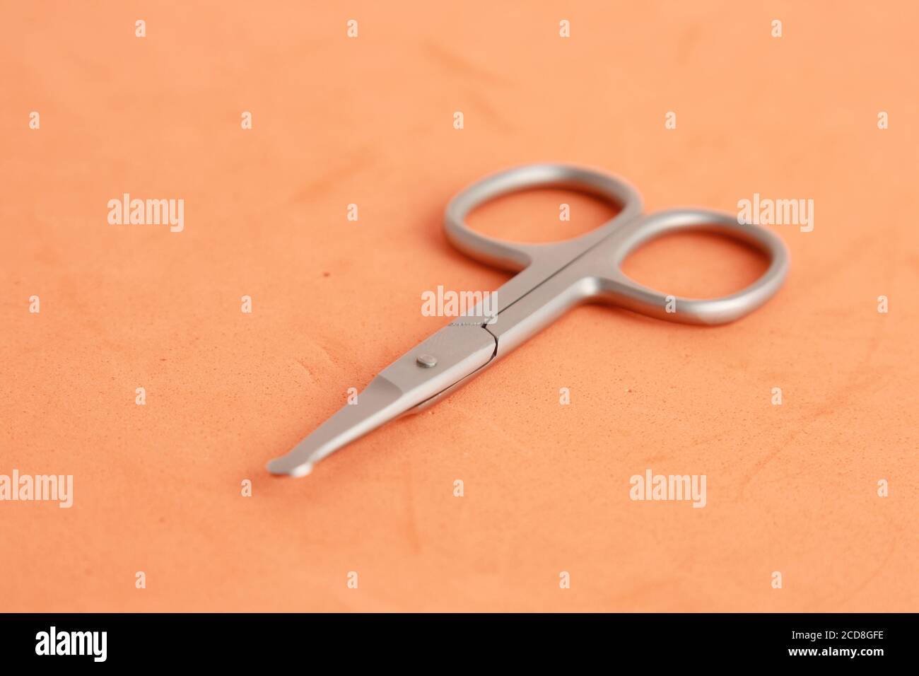 Nahaufnahme spezielle Nagelschere für Baby Stockfoto