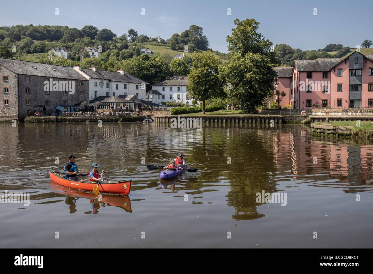 Totnes, River Dart, Devon, England, Vereinigtes Königreich Stockfoto