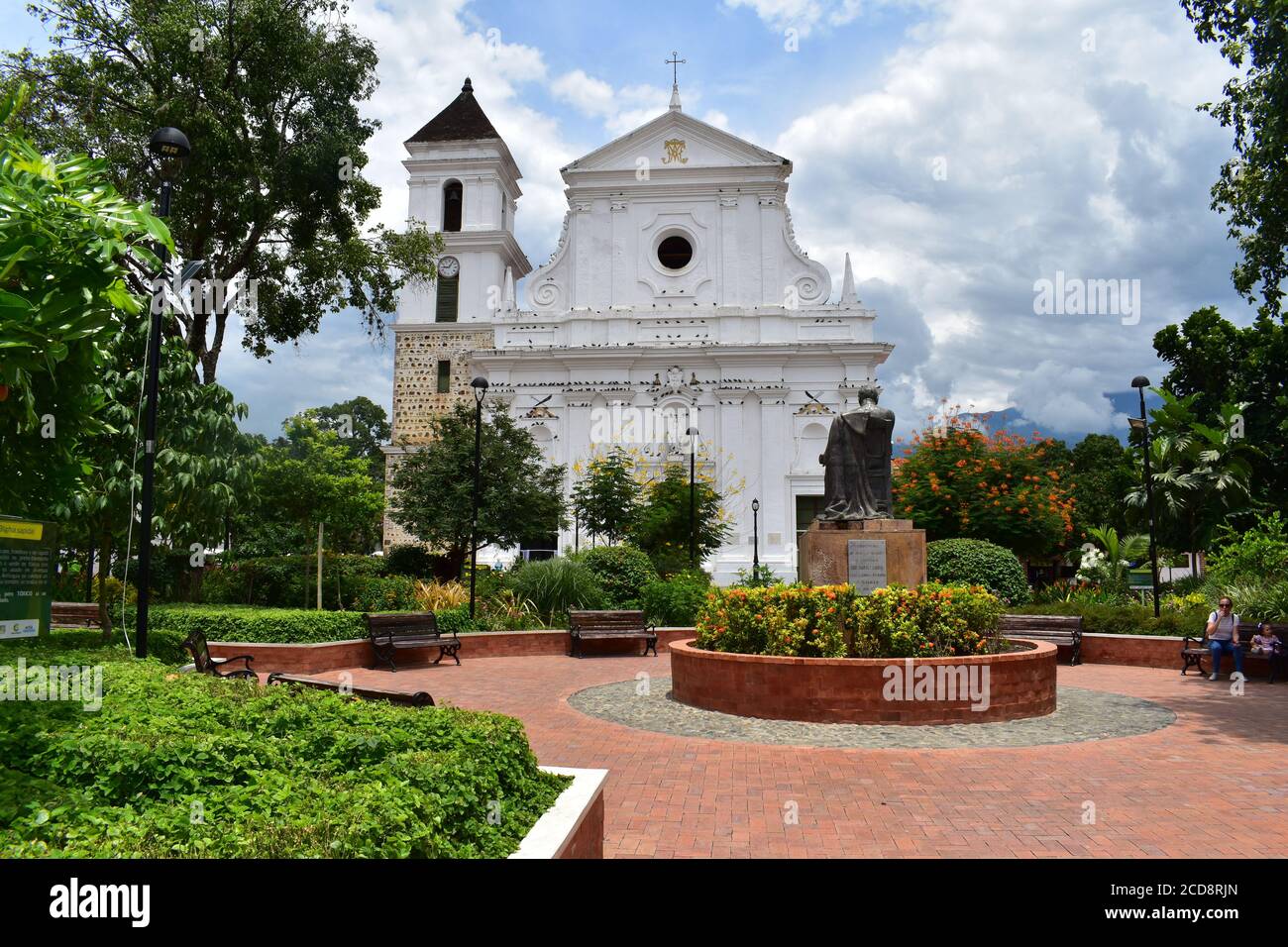 Kolonialkirche in santa fe de antioquia Stockfoto