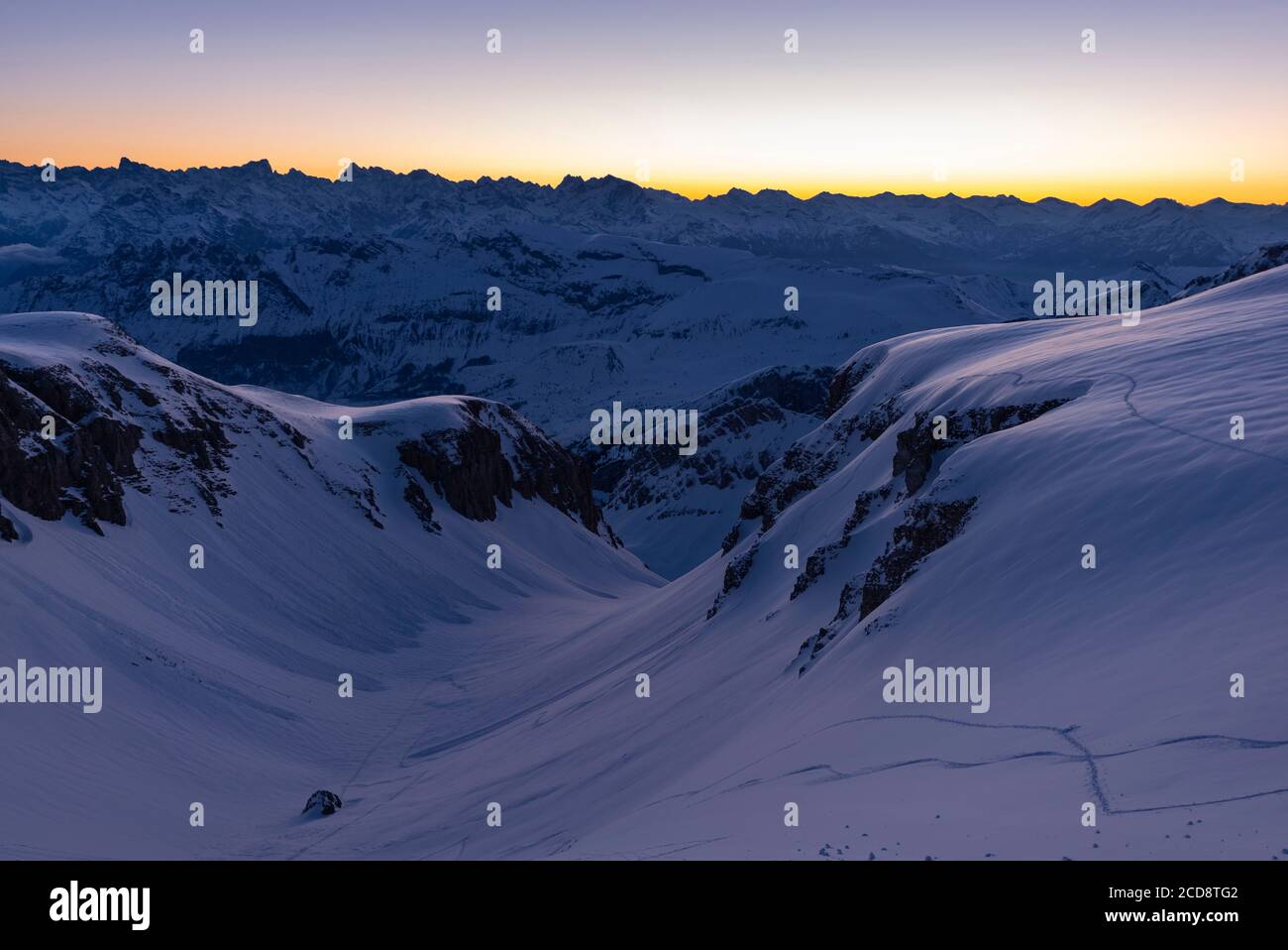 Frankreich, Hautes Alpes, Le Devoluy, Devoluy-Gebirge, Plateau de Bure (2550m), Interferometer Stockfoto