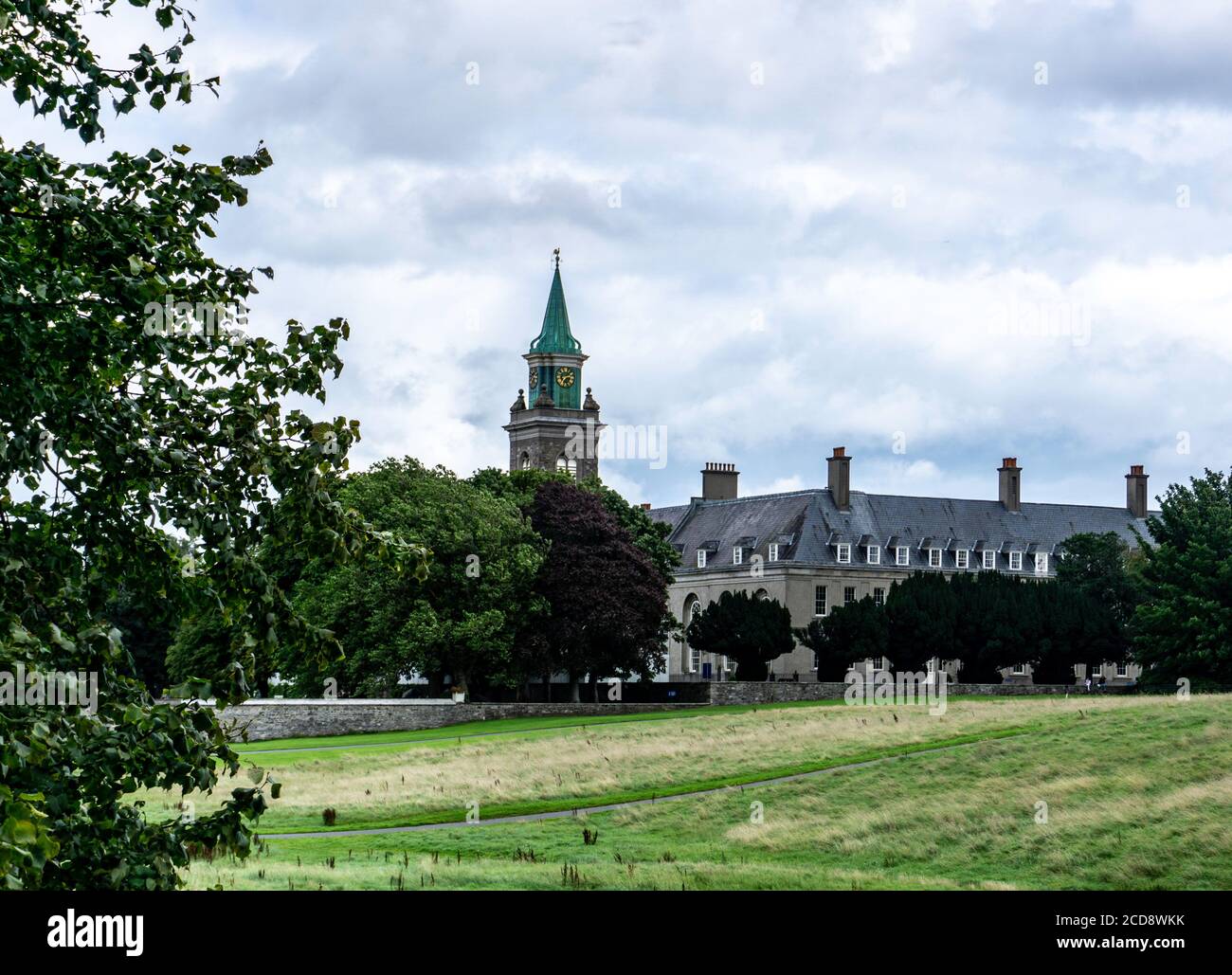 Das Royal ospital, Kilmainham, Dublin, Irland, beherbergt das Irish Museum of Modern Art. Es wurde ursprünglich als Heim für pensionierte britische Soldaten gebaut Stockfoto