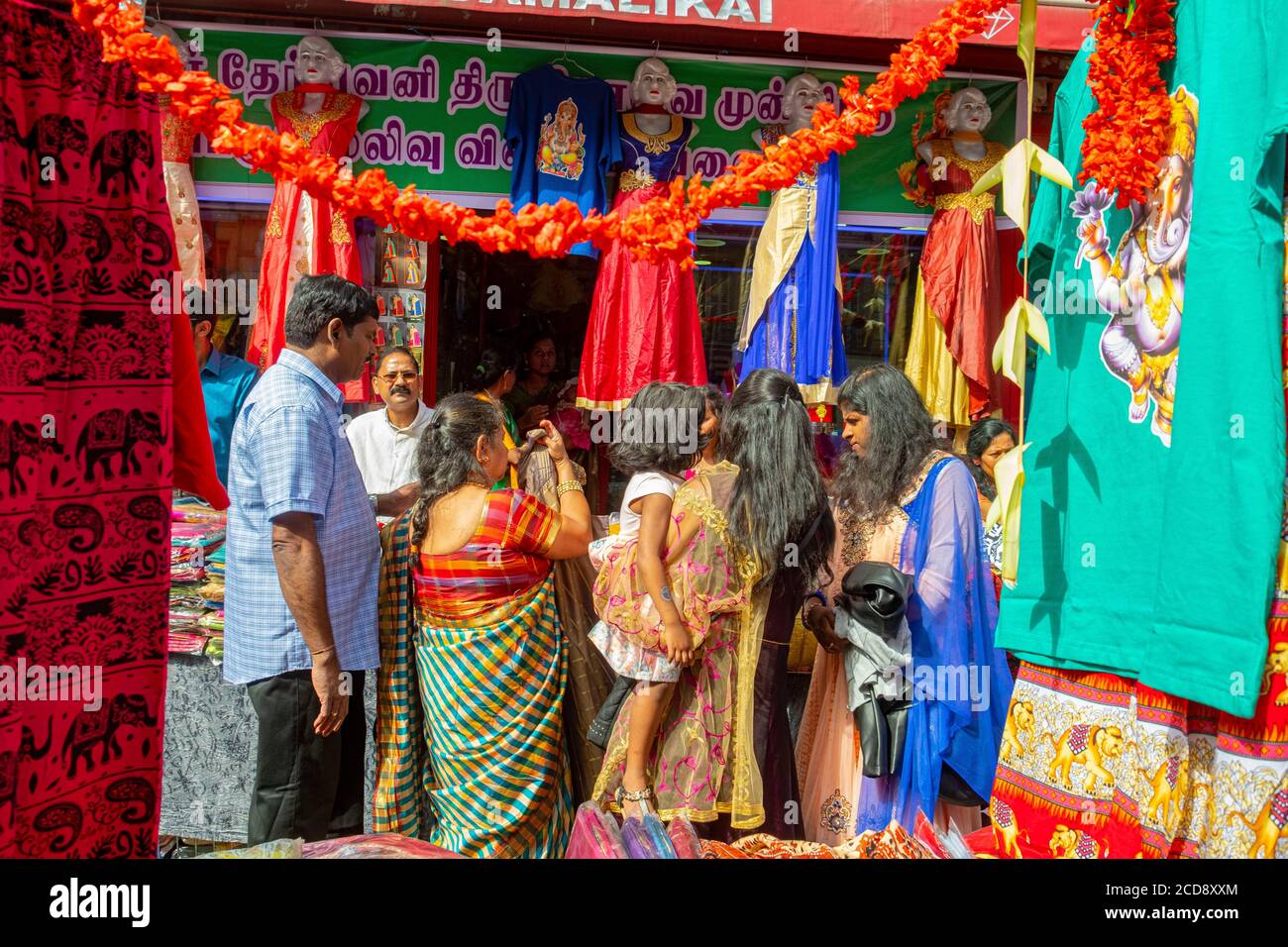 Frankreich, Paris, Ganesh Tempel von Paris Sri Manicka Vinayakar Alayam, das Fest des Gottes Ganesh Stockfoto