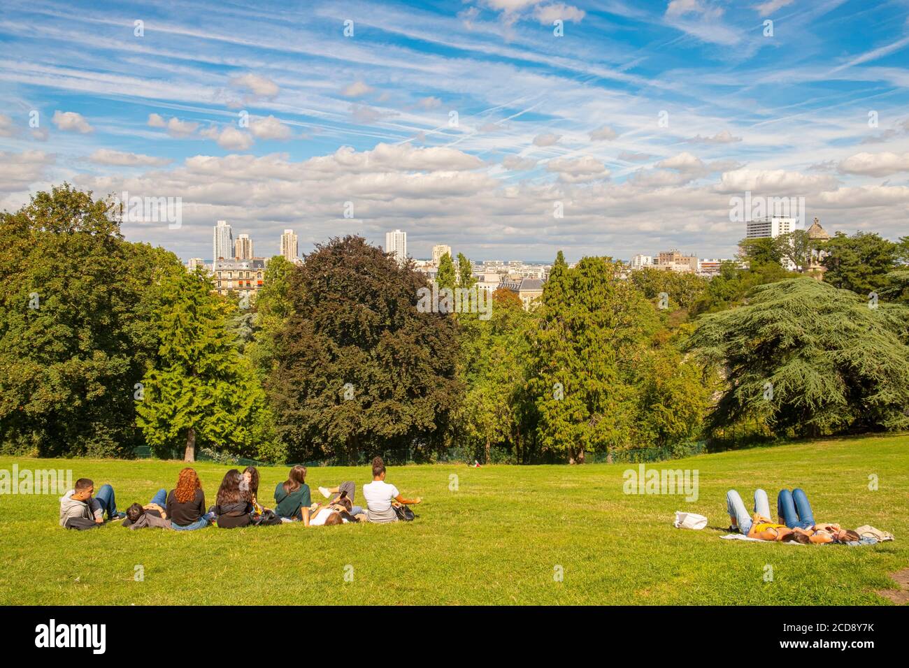 Frankreich, Paris, die Buttes de Chaumont Stockfoto