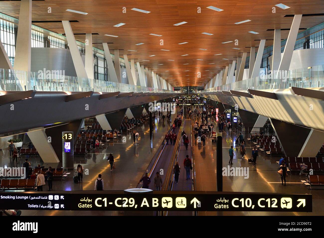 Asien, Katar, Doha, Hamad internationaler Flughafen Stockfoto