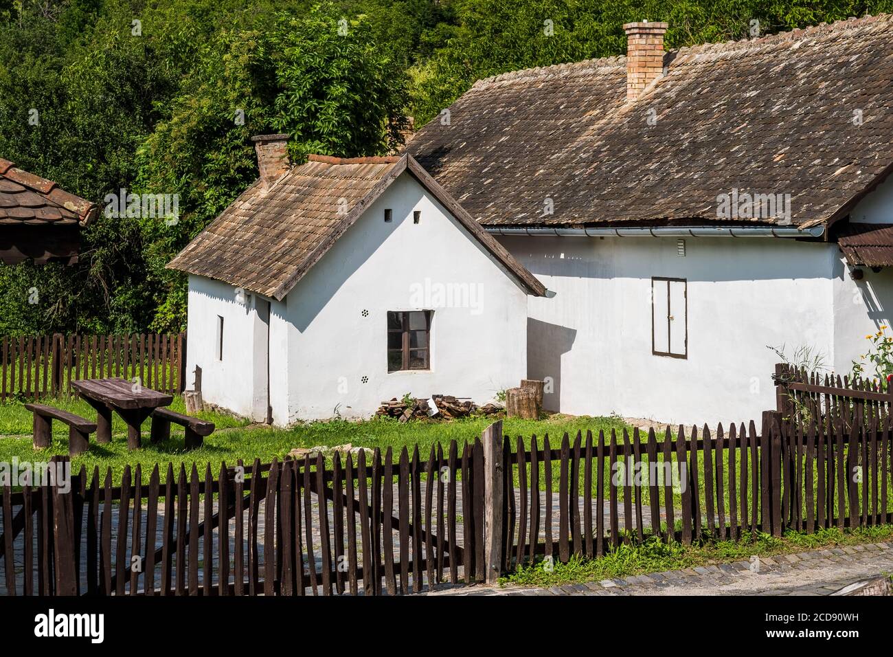 Ungarn, Nograd County, Helloko Dorf als Weltkulturerbe der UNESCO Stockfoto