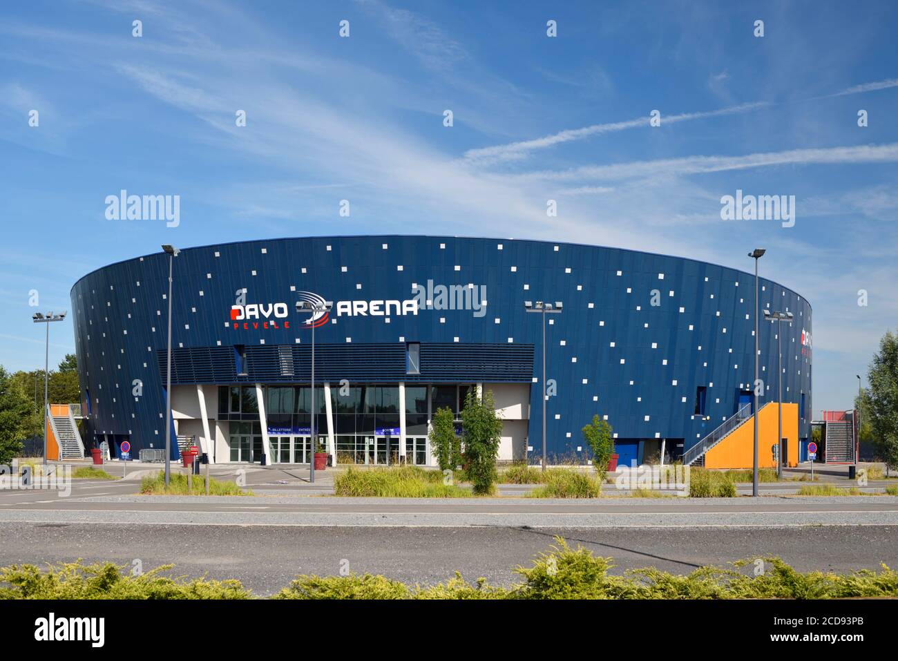 France, Nord, Orchies, Davo Pevele Arena, der größte Multisportkomplex nördlich von Paris mit 5000 Sitzplätzen und ist vor allem dem Basketball gewidmet Stockfoto