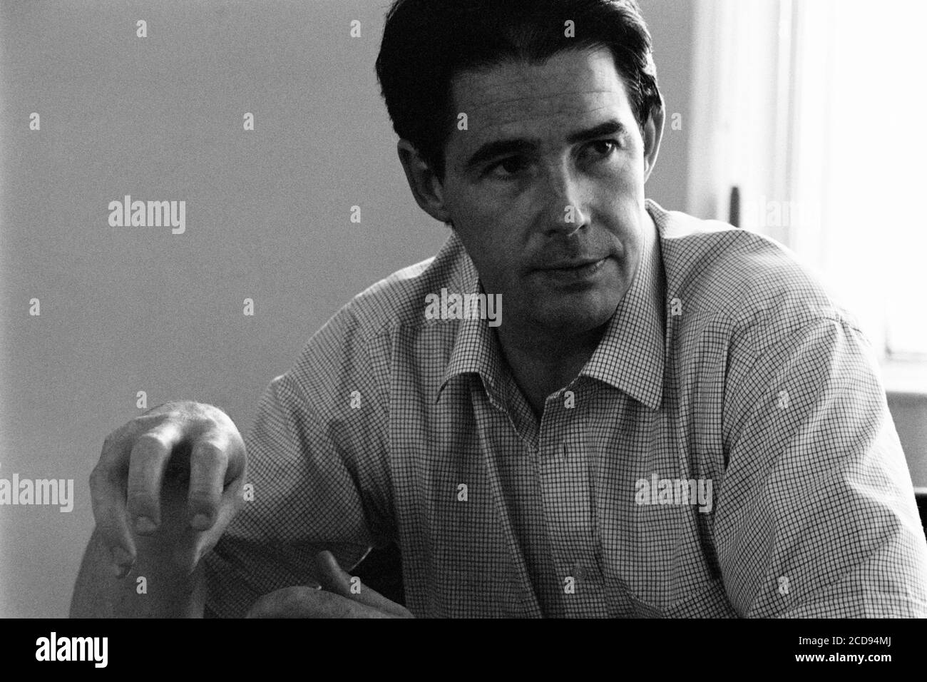 Umweltschützer Jonathon Porritt im Priory House in Clerkenwell, London. 14. September 1990. Foto: Neil Turner Stockfoto