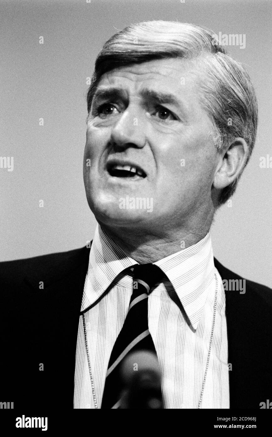 Cecil Parkinson – Staatssekretär für Verkehr. Konservative und unionistische Parteikonferenz im Bournemouth International Centre in Dorset. Oktober 1990. Foto: Neil Turner Stockfoto