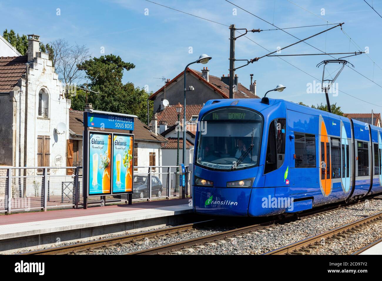 Frankreich, seine Saint Denis, Le Raincy, T4, Gare les Pavillons sous Bois Stockfoto