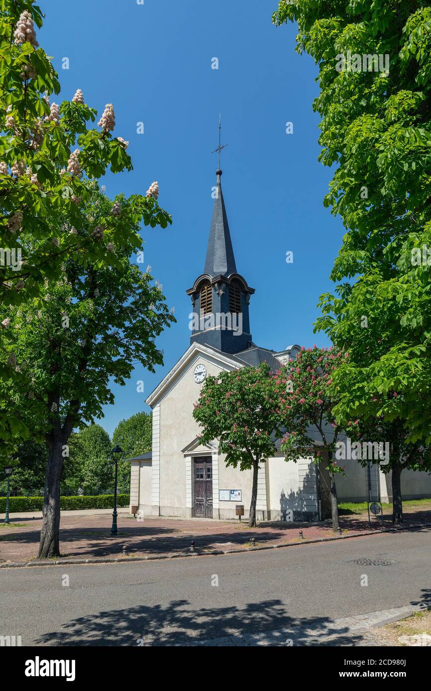 Frankreich, seine Saint Denis, Le Raincy, Allee der Kirche, Kirche Saint Louis Raincy Stockfoto