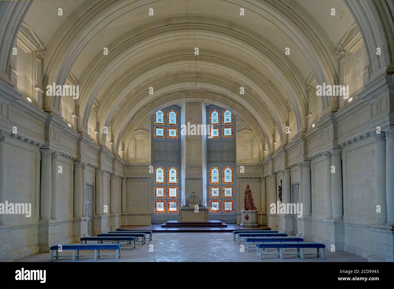 Frankreich, Loir-et-Cher, Loire-Tal als Weltkulturerbe der UNESCO, Schloss Chambord, die Kapelle Stockfoto