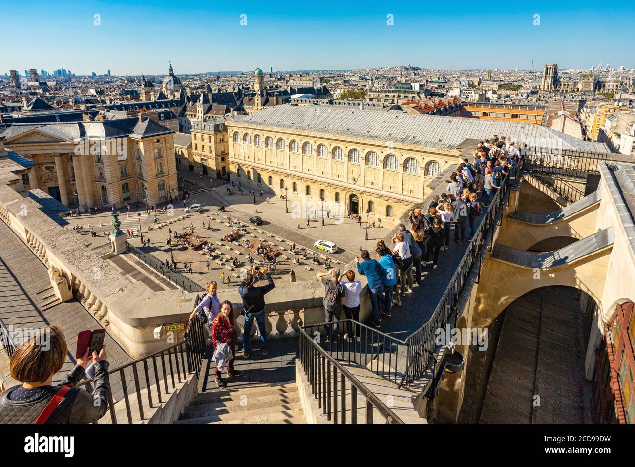Frankreich, Paris, Besuch vom Pantheon und Paris 1 Pantheon Sorbonne Universität Stockfoto