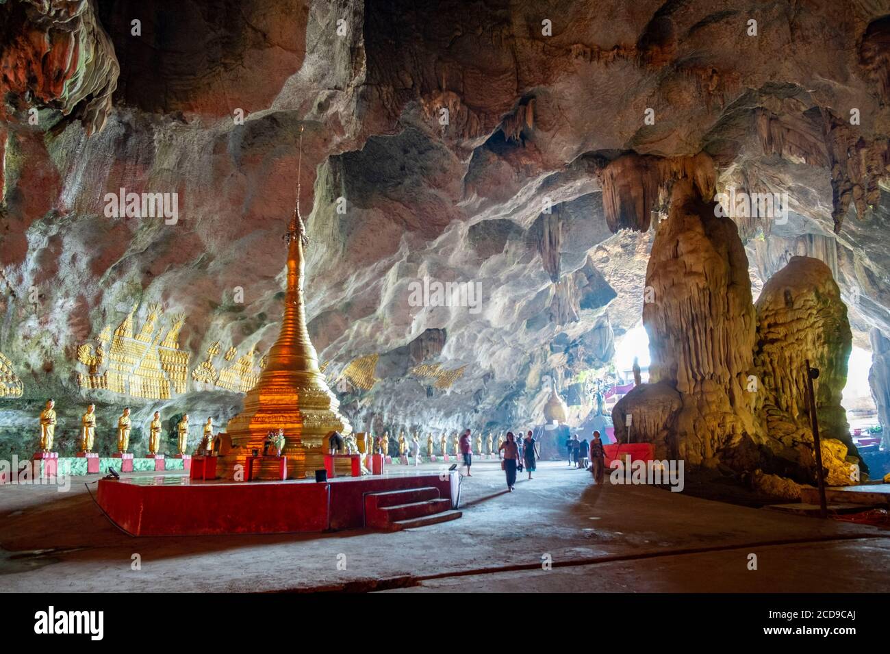 Myanmar (Burma), Karen State, Hpa An, Saddam Cave Stockfoto