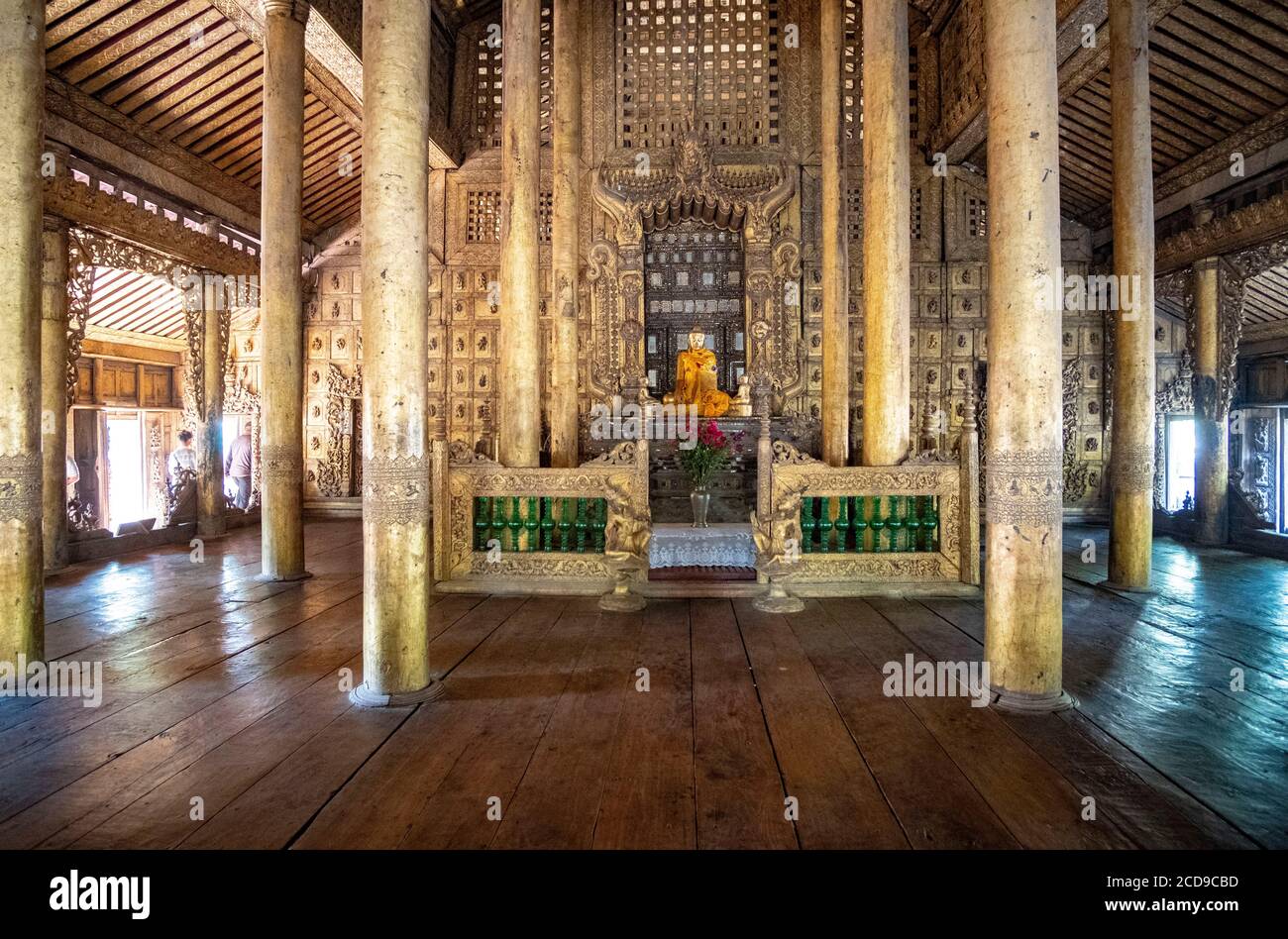 Myanmar (Burma), Mandalay Region, Mandalay City, Tek Kyaung Shwenandaw Kloster Stockfoto