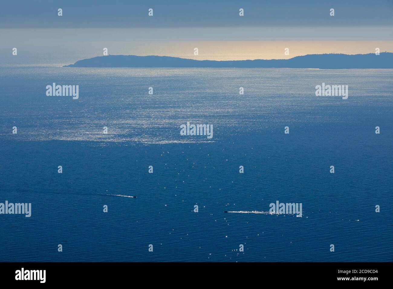 Frankreich, Var, Hyeres-Inseln, Port-Cros-Nationalpark, Hyeres, Levant-Insel Stockfoto
