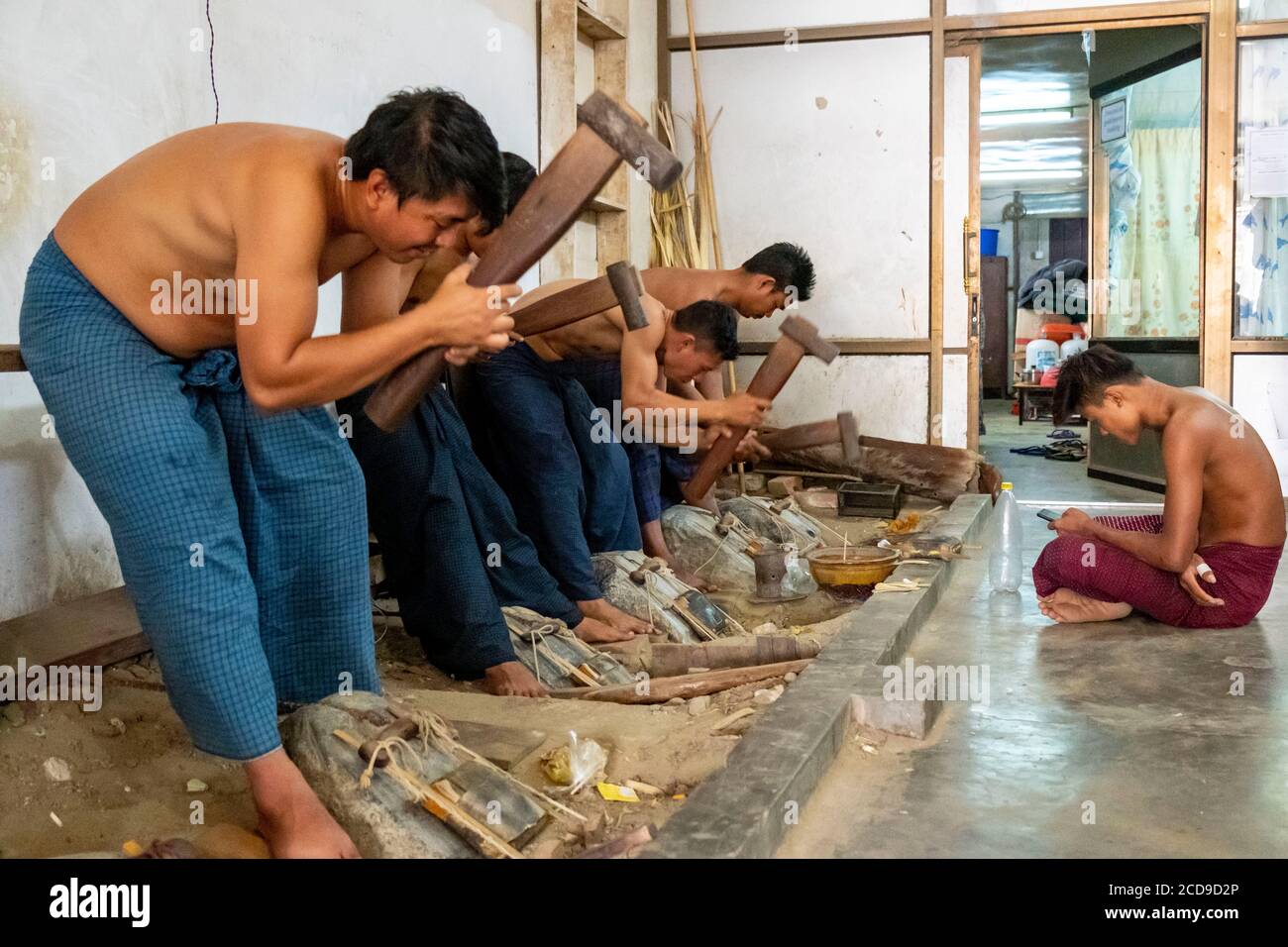Myanmar (Burma), Mandalay Region, Mandalay City, die Gold Boatmen Stockfoto