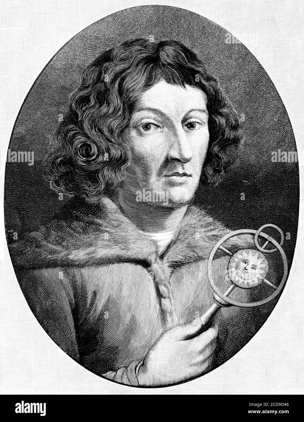 Copernicus. Porträt des Nikolaus Kopernikus (1473-1543), Stich, 1894 Stockfoto