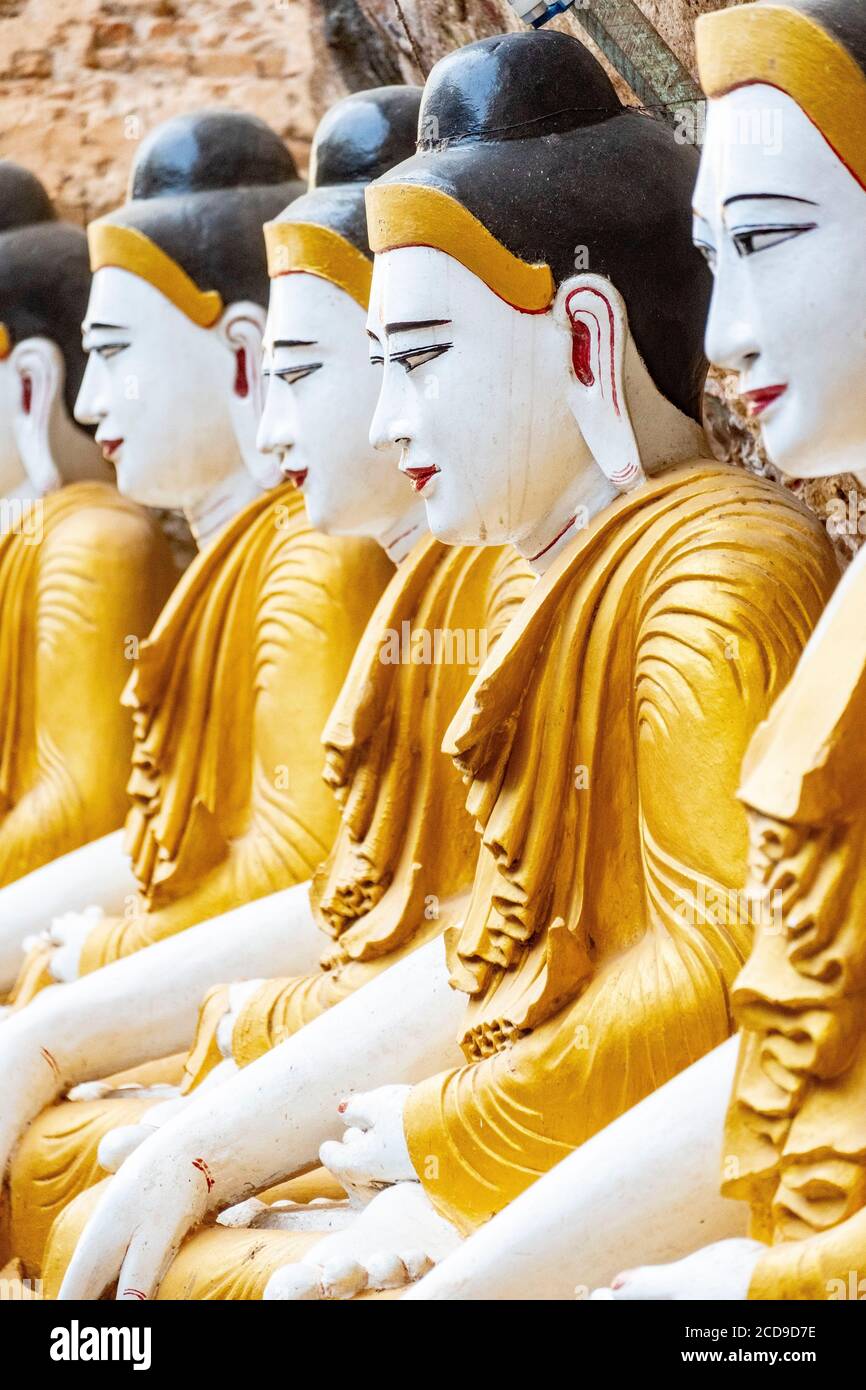 Myanmar (Burma), Karen State, Hpa An, Kaw Gone Buddha Carved Cave Stockfoto