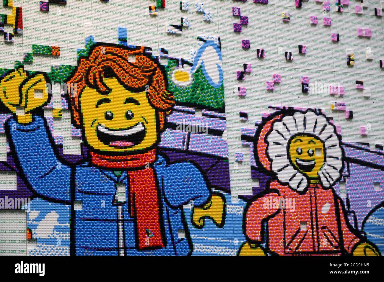 Dies ist ein lego-Display in Toronto, Kanada. Stockfoto