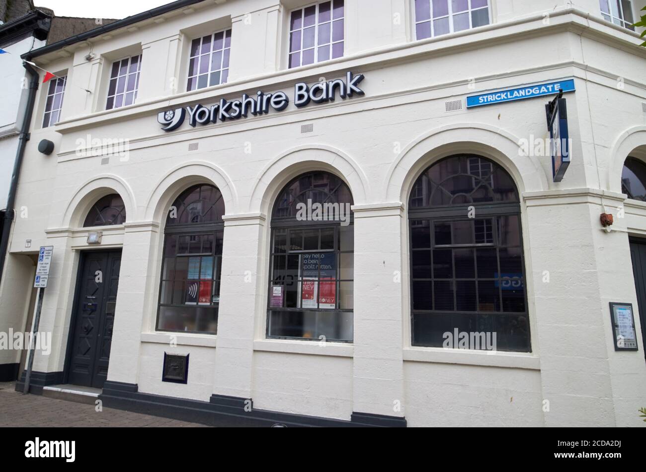 yorkshire Bankfiliale auf stricklandgate Kendal cumbria england großbritannien Stockfoto