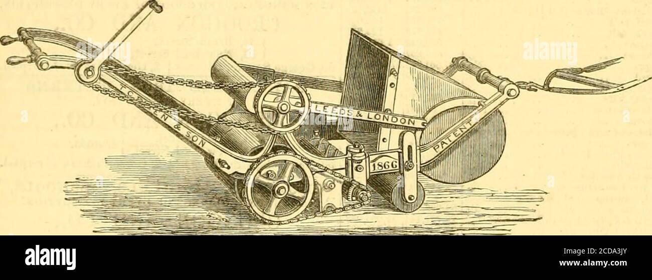 . Die Gärtnerchronik und landwirtschaftliche gazette . - y. größere Breite und Tiefe der FeedinK-Mulden. Wasserzisterne, und Patent DropCover zu verhindern, dass über Schluchten. Sauber, waschbar und unempfindlich gegen Infektionen, da alles aus Eisen besteht. Preise der Fittings pro Kuh. 55er. Prospekte frei von Cottam &. Co., Iron Works, 2, Winsley Street (gegenüber dem Pantheon), Oxford Street, London, W., wo die thibited, zusammen mit mehreren wichtigen Verbesserungen i n stabile Fittings ju ired von Patent. GRÜNE PATENT SILENS MESSOR, ODER GERÄUSCHLOSE RASENMÄHEN, BOLLING, UND SAMMELMASCHINEN.AUSGESTATTET MIT PATEST SELBST-SH Stockfoto