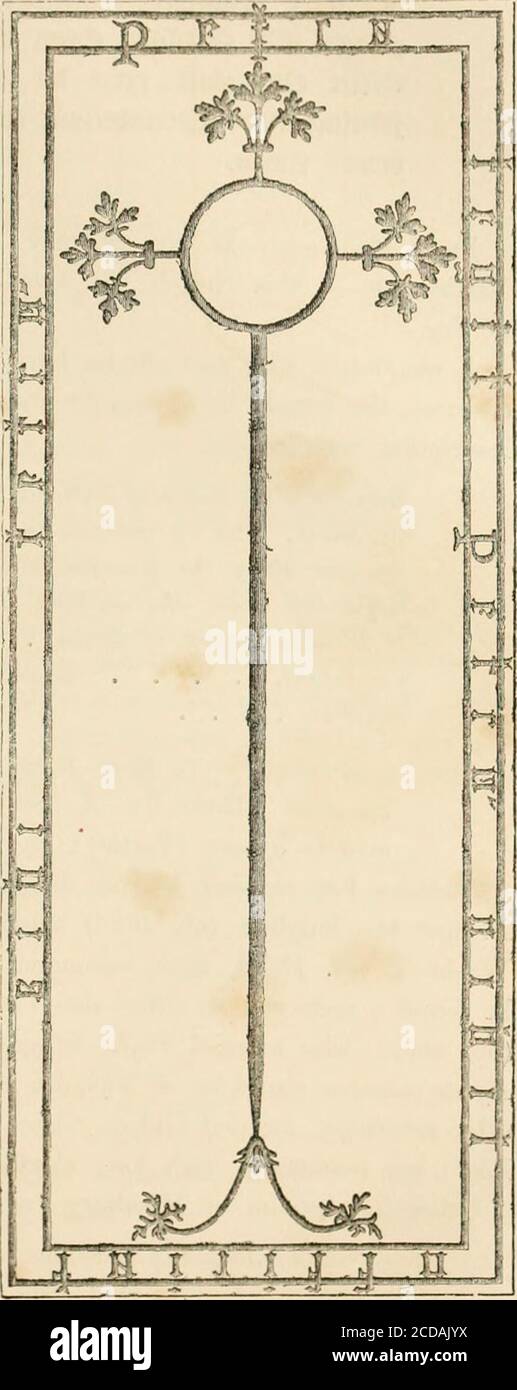 . Die alten Grabstätten und monumentale und Denkmal-Skulptur von Devon . adeCaiMii ill;- 7&lt;;, ami Uislni]! IllltliDezember 1281 intli Ivlward 1,und starb ISTH Oktober i ill-*.Arms: Itztii-L. k cmss ari/cuf. Be-ticcn ttro Rosen in Chief, anil twoflcitr-de-h/s /» Ixisc, ar. Motto : ViNtiT Patikntia. Es IST pro Rechnung )ie (Isacke.)Bischof Qulvil errichtet das feine Bildnis zu Bislio]^ Bronescoinbe,Decessor. Ills IiiniKdi;ite pre- Langtu.V, William. Die Catlie-dral. - Dieses interessante Messing ist auf dem Pflaster der Cliapel von S.Mary Magdalene, und liegt in der Nähe neben dem Grab seines relativ Stockfoto