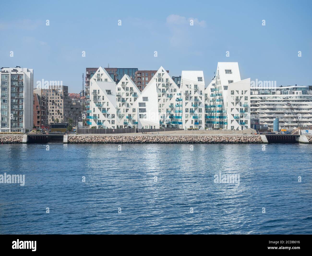 Moderne Wohnanlage Isbjerget in Aarhus Stockfoto