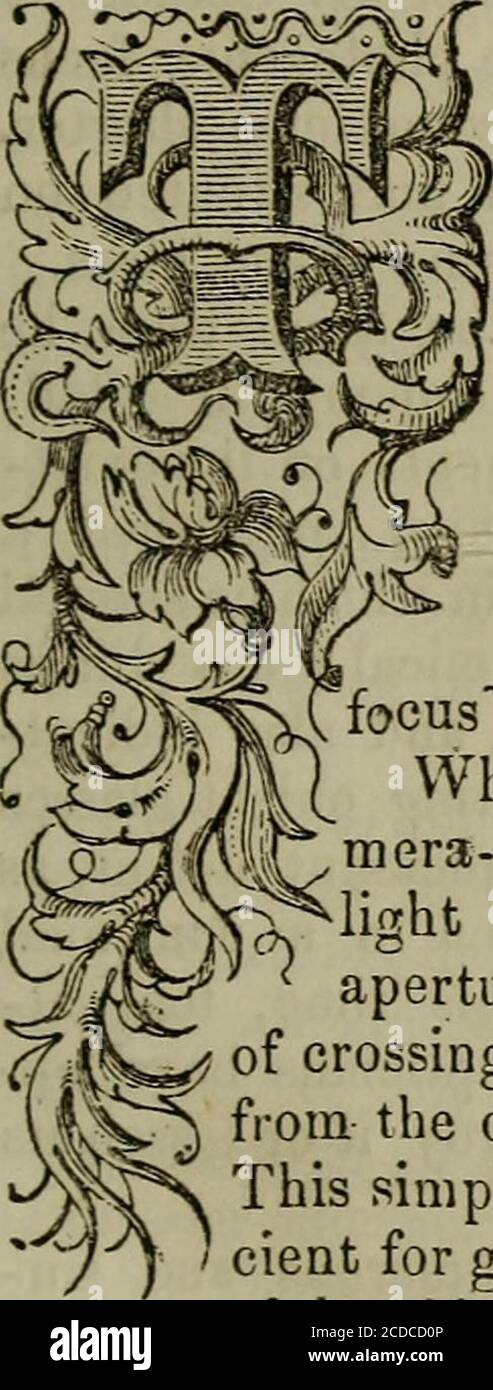 . The Photographic Art-Journal . Adapter, es ist bereit für die Action des Lichts. Diese Op-ration wird durch die Platzierung der Platte in der 3einer Nocke?ra-obscura.als erste erfunden die Ca-nera-obscura erhielt itssight durch eine sehr smalliperture, die der Punkt 4V^ der Kreuzung aller Strahlen reflectedI^K von den Objekten vor ihm platziert war.Dieses einfache Instrument war ausreichend für eine vertraglich Bild der oder Objekte, Mit ihren Farben und relativen Winkelabmessungen. Die Bilder produzierten in irgendeinem Abstand hinter der Öffnung; aber ihre Ganzheit und Klarheit wurden notwendigerweise schwächer Stockfoto