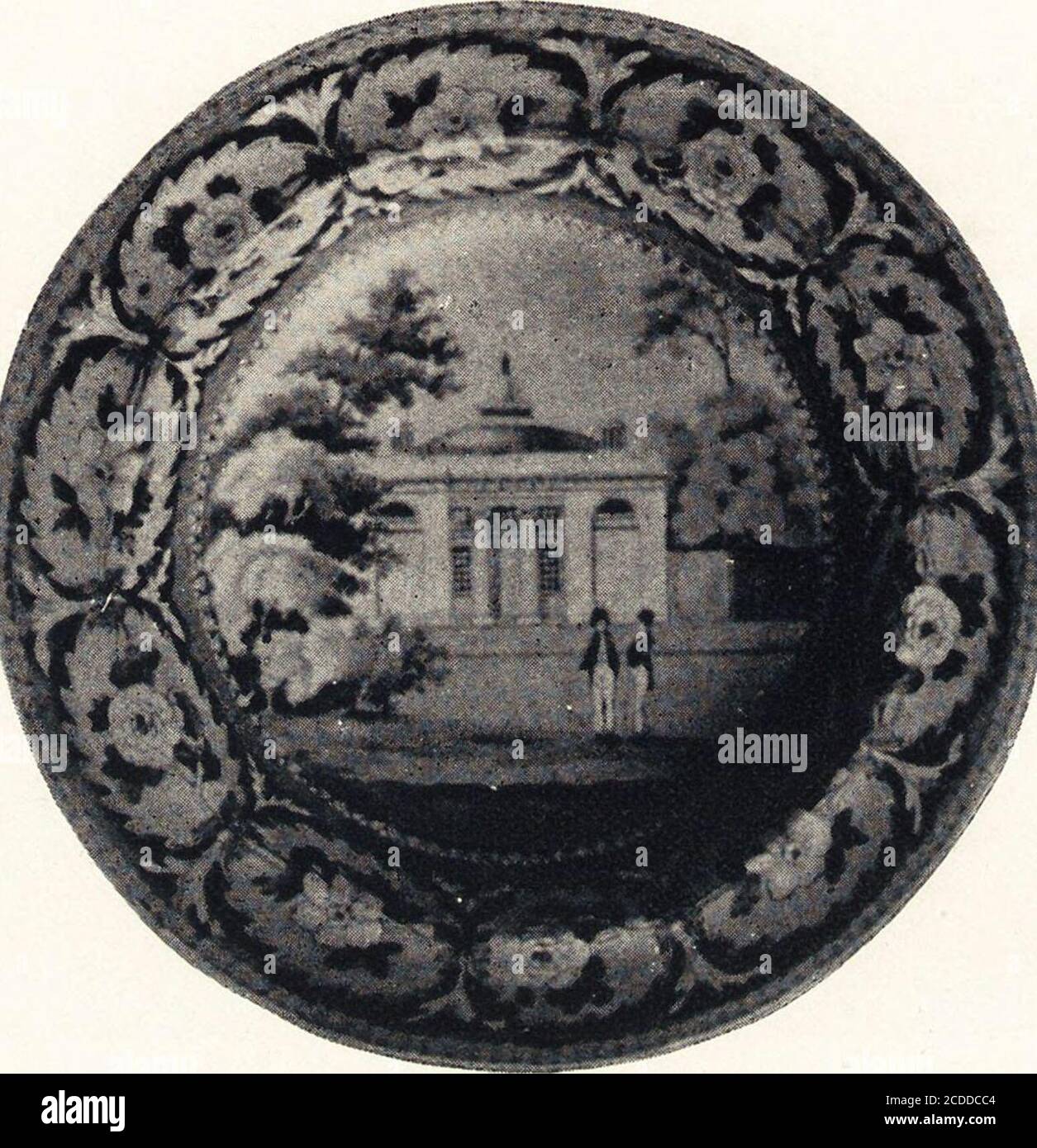 . Anglo-amerikanische Keramik: Altes englisches china mit amerikanischen Ansichten, ein Handbuch für Sammler. 139. Taube und stumme Asylum, Hartford. Mit Dem Ridgway. 141. Mount Vernon, in der Nähe von Washington. 142. New York, Almshouse. 143. New York, Rathaus. 144. Philadelphia, Bibliothek. 145. Philadelphia, Pennsylvania Hospital. 146. Philadelphia, Staughtons Kirche. 147. Savannah, Bank. 148. Washington, Capitol. 6O ANGLO-AMERIKANISCHE KERAMIK.. 146. Staughtons Kirche, Philadelphia. Mit Dem Ridgway. ANGLO-AMERIKANISCHE KERAMIK. 61 Stockfoto