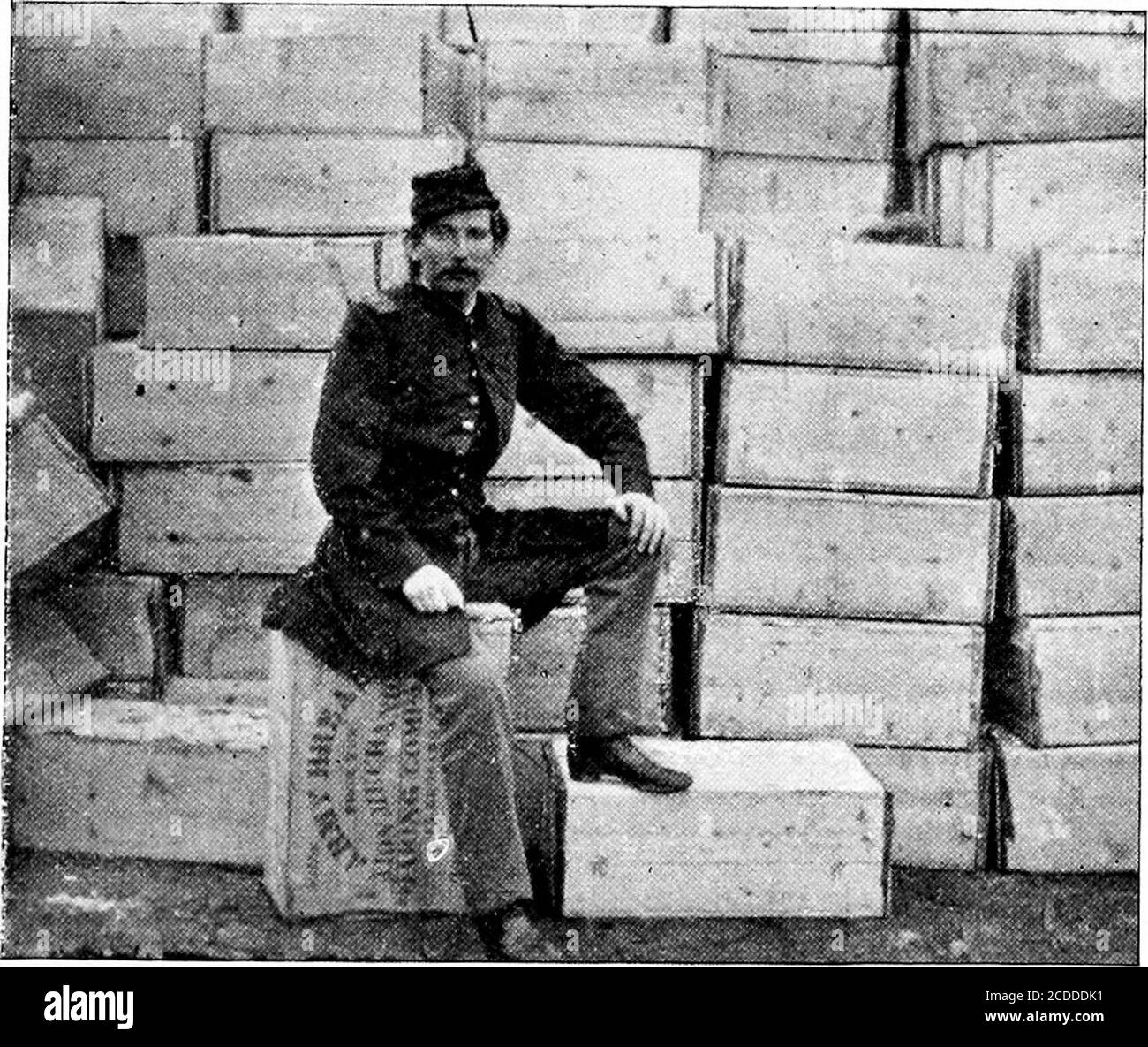 . Geschichte der ersten Connecticut Artillerie [elektronische Ressource]: Und der Belagerungszüge der Armeen, die gegen Richmond operieren, 1862-1865 . Ein Wrack des Krieges. Diese Lokomotive wurde in der Station der Richmond & Petersburg R. in Petersburg gefunden, nachdem Lees Armee evakuiert. Zeitschrift in Fort Brady. Fort Brady auf dem James River wurde von Co. C, 1. Conn.Artillerie bemannt. Das war ihre Zeitschrift.. Stockfoto