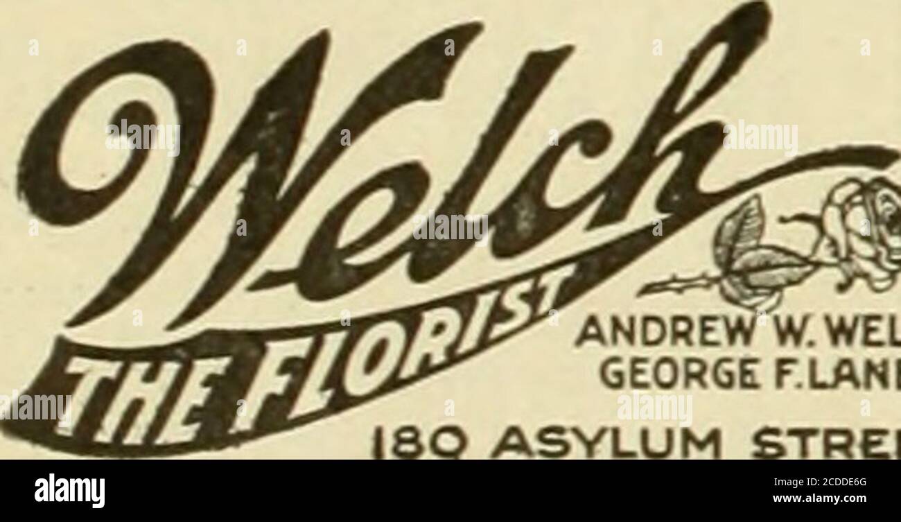 . Der Floristen-Austausch : ein wöchentliches Austauschmedium für Floristen, Baumschulen, Sämlinge und den Handel im Allgemeinen. Hartford?^ Connecticut ANDREW W.WELCHGEORGE FLANC Highland Park Gewächshäuser HIGHLAND PARK, ILLINOIS Telefone 75 und 85 Lieferungen in einer der North Shore Städte derChicago, aa weit als Milwaukee BESTELLT FORTEXAS HOUSTON, TEXAS &lt;^^ (S^r^mam^mA indunapolis, ind. ^??^^^?^^^^^^ 241 Massachusetts Ave. Prompte und effiziente Service gerendert Punkte in Illinois, Ohio und Indiana. Bertermanns Dowers Excel Stockfoto