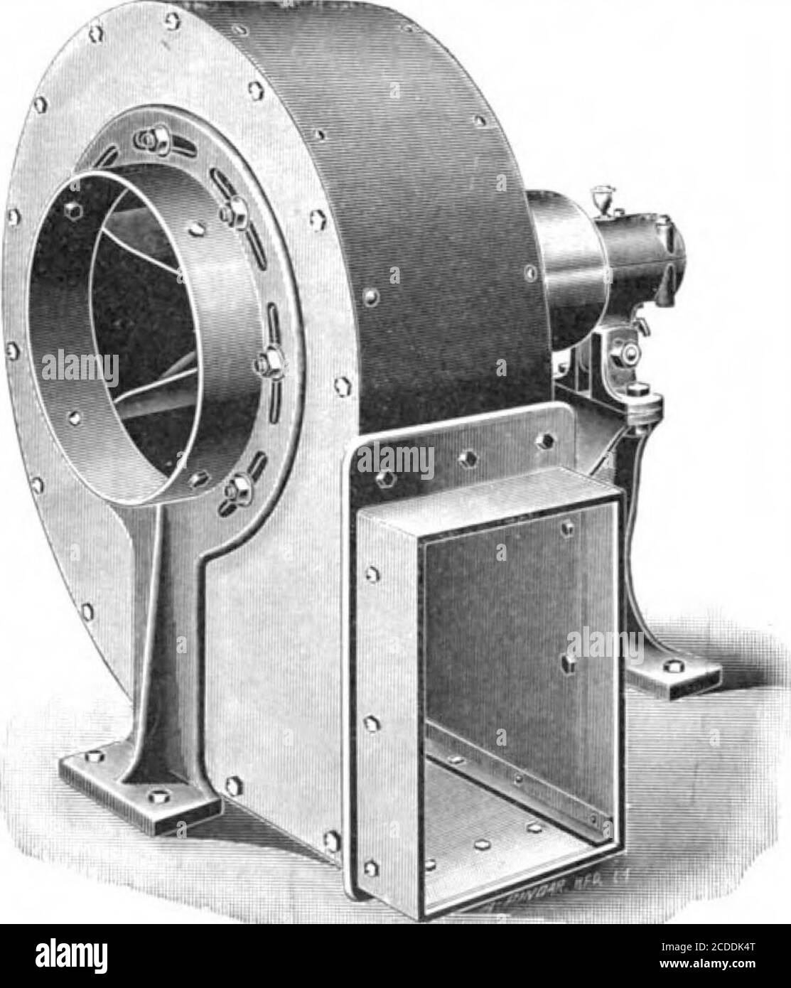 . Scientific American Band 86 Nummer 14 (April 1902) . die Maschine. Es ist besonders geeignet für den Umgang mit Spänen, Sägemehl, Spänen, Spänen usw., von Holzbearbeitungsmaschinen, Staub, Flusen usw., von Polier- und Schwabbelrädern, zum fördern von Wolle, Babytonne und allen Arten von ähnlichem Material, zum Entfernen von Dampf, Gas, Rauch und Gerüchen, zum Heizen und Lüften sowie für mechanische Zwangsentzugsgeräte. Die Hersteller sind dieHartford Blower Company, 70 Suffield Street, Hart-ford, Connecticut. Es gibt keine flachen Stellen oder Kor-ner im Kessel, wo Schlamm sammeln kann und Stockfoto