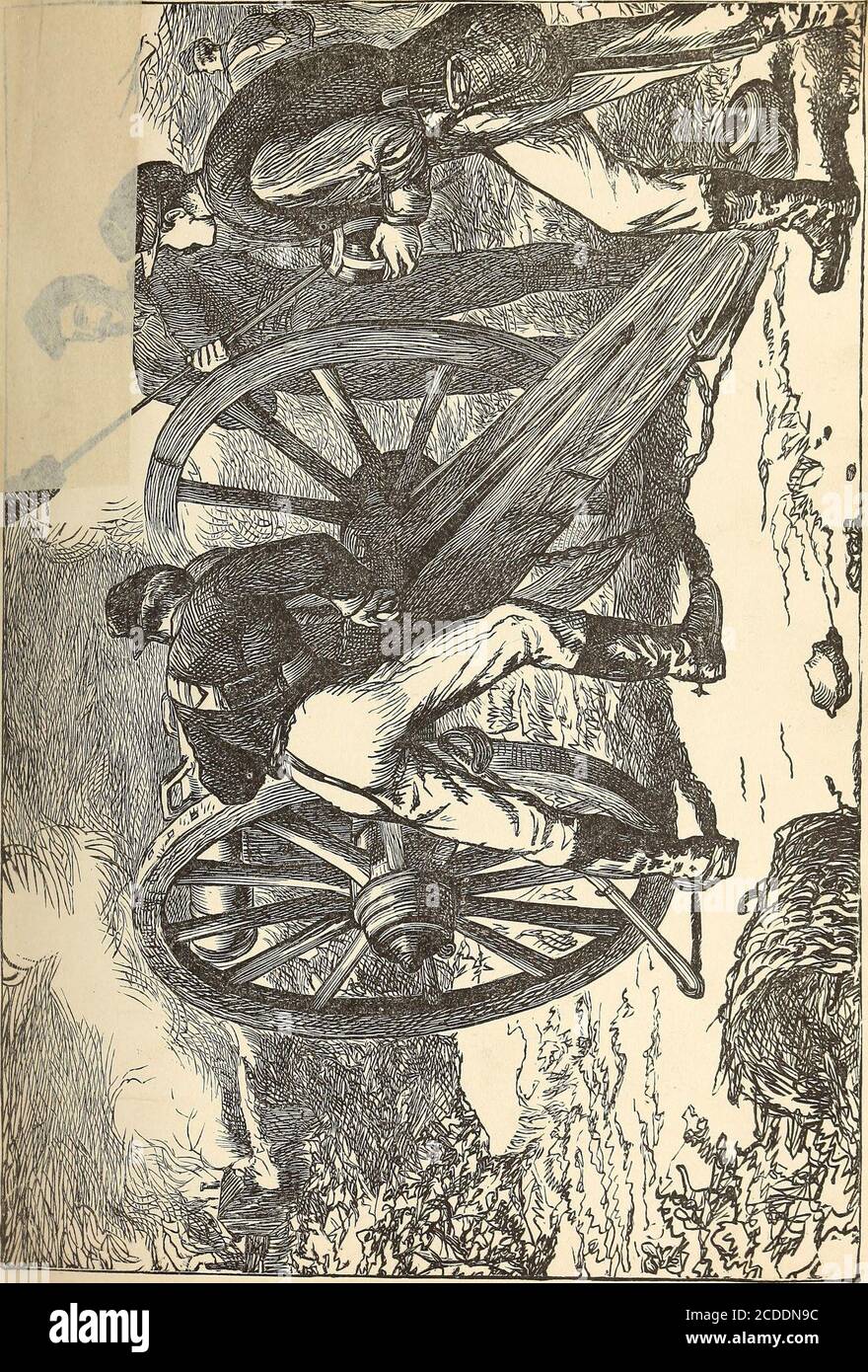 . Die Jungen von '61; oder, vier Jahre des Kampfes. Persönliche Beobachtung mit der Armee und Marine, von der ersten Schlacht von Bull Run bis zum Fall von Richmond. Geschichte Richter ihn, Aber, die Verbindung der Mann mit der causewhich er vertrat, wird ihn verantwortlich für Blut vergossen in einem Krieg geführt, um die menschliche Sklaverei aufrecht zu erhalten, unter der speciousdoktrin der Rechte der Staaten. Als der Angriff auf Howard gemacht wurde, war der erste Schritt von Hooker, eine neue Linie zu arrangieren. Hauptmann Best, der die Artillerie des Zwölften Korps befehlige, brachte sechsunddreißig Geschütze in Position zwischen Kanzlersvilleund Dowdals, sw Stockfoto