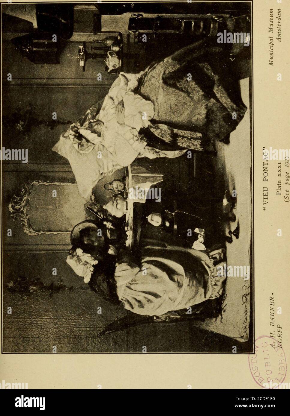 . Die Kunst der niederländischen Galerien : als eine Geschichte der niederländischen Schule der Malerei beleuchtet und durch kritische Beschreibungen der großen Gemälde in den vielen Galerien demonstriert . compo-sition. Ein viel späteres Gruppenstück, datiert 1562, in dem vierzehn Figuren auf einer Tafel überfüllt sind, nur 14 X 19, ist von Dirk Barendsz. Es trägt Tizian-artige Züge und ist viel wärmer in der Farbe als das Werk seiner Vorgänger. Die Ausrichtung der Gesichter ist primitiv, aber ihr Ausdruck beachtlich viril und voller Charakter. Auf der gegenüberliegenden Wand hängt seine mehr renommierten Fish Eaters (PlateV), die in einigen ist Stockfoto