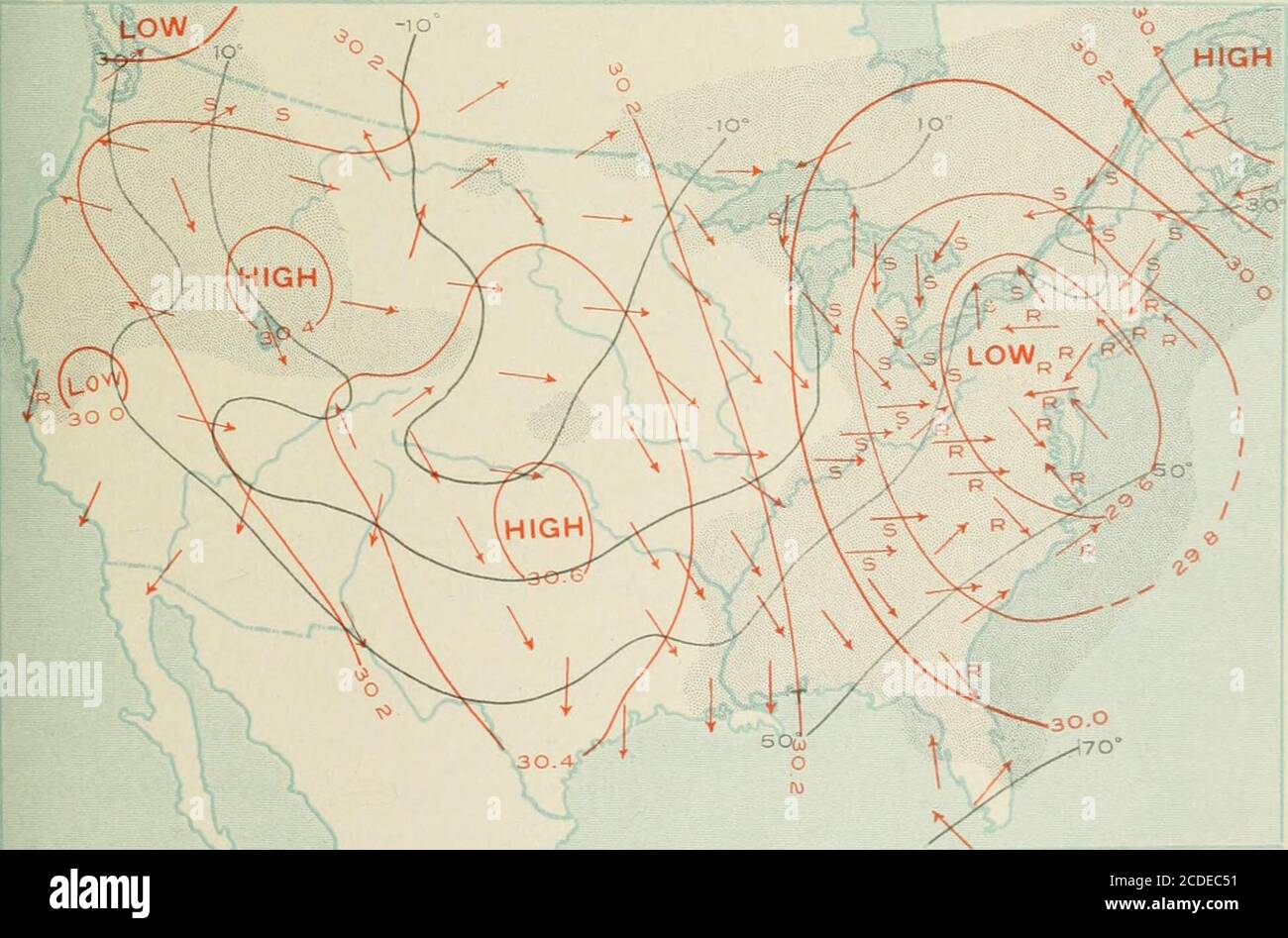 Das Klima und das Wetter von Baltimore . Abb. 114. – der Golfsturm vom 1.  Februar 1902.. Abb. 115. – der Golfsturm vom 2. Februar 1902. 366 DAS KLIMA  VON BALTIMORE