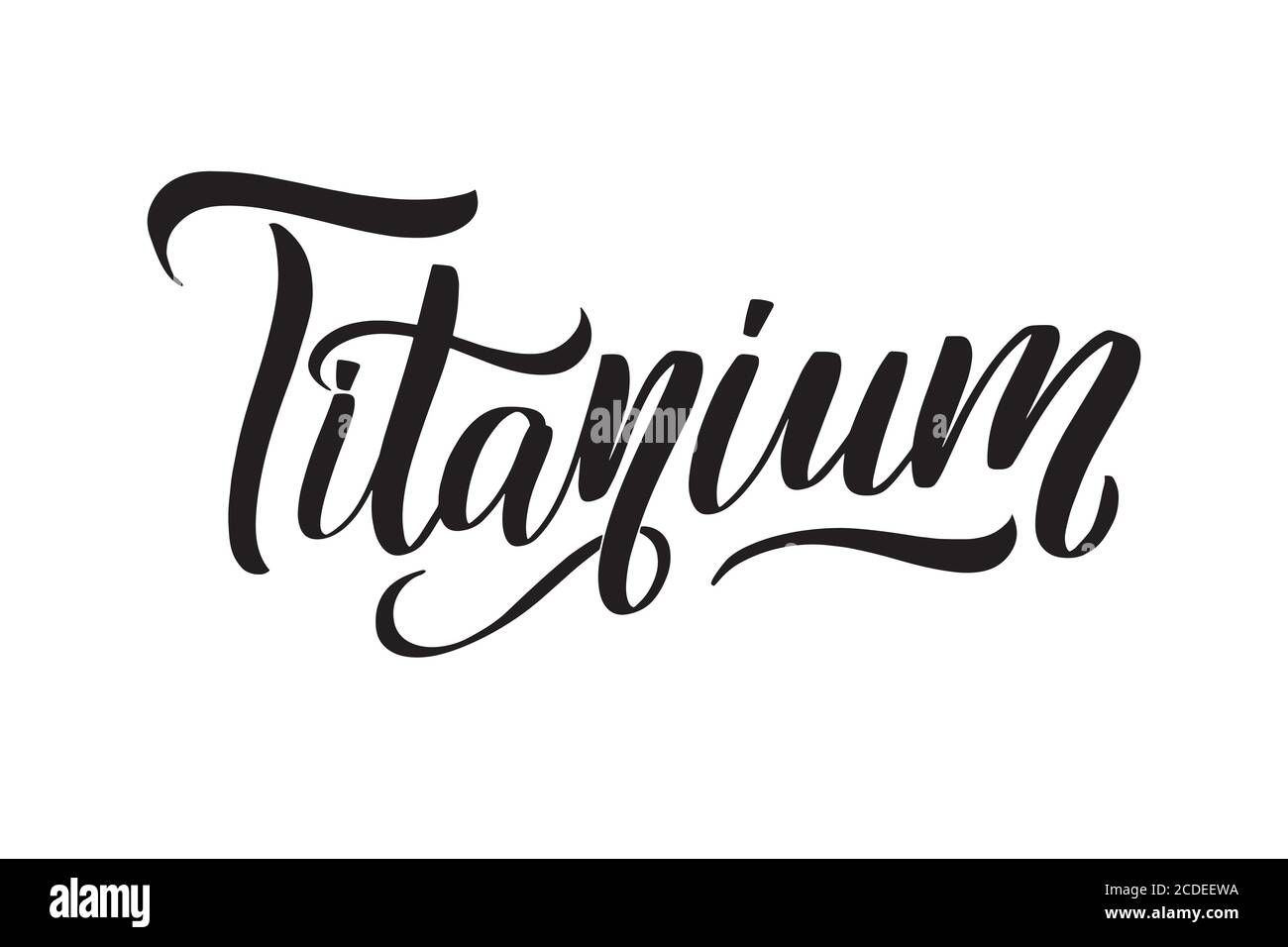 Vektor Kalligraphie Abbildung auf weißem Hintergrund. Stock Vektor