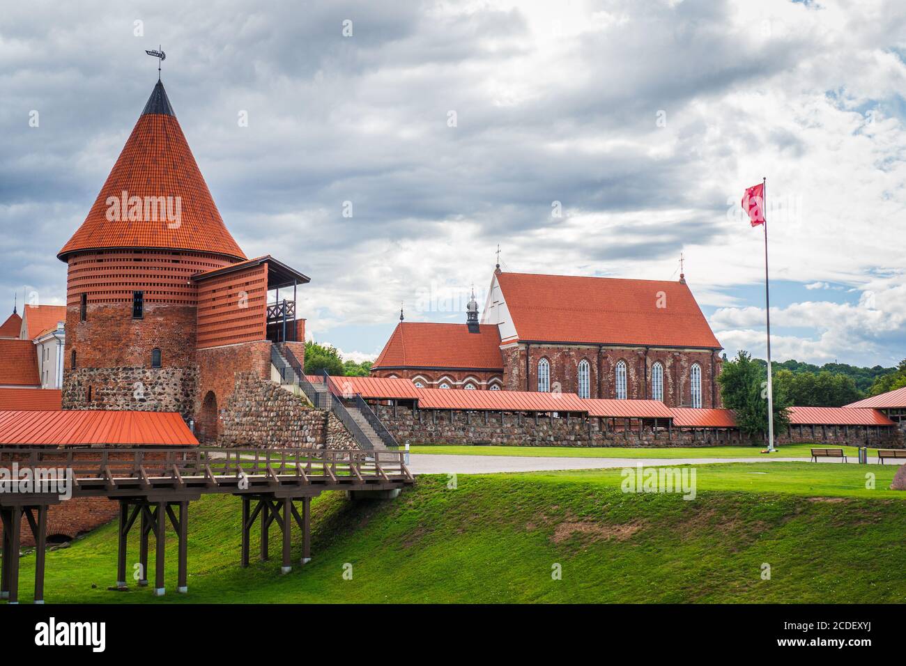 Kaunas Burg im gotischen Stil - Litauen Stockfoto