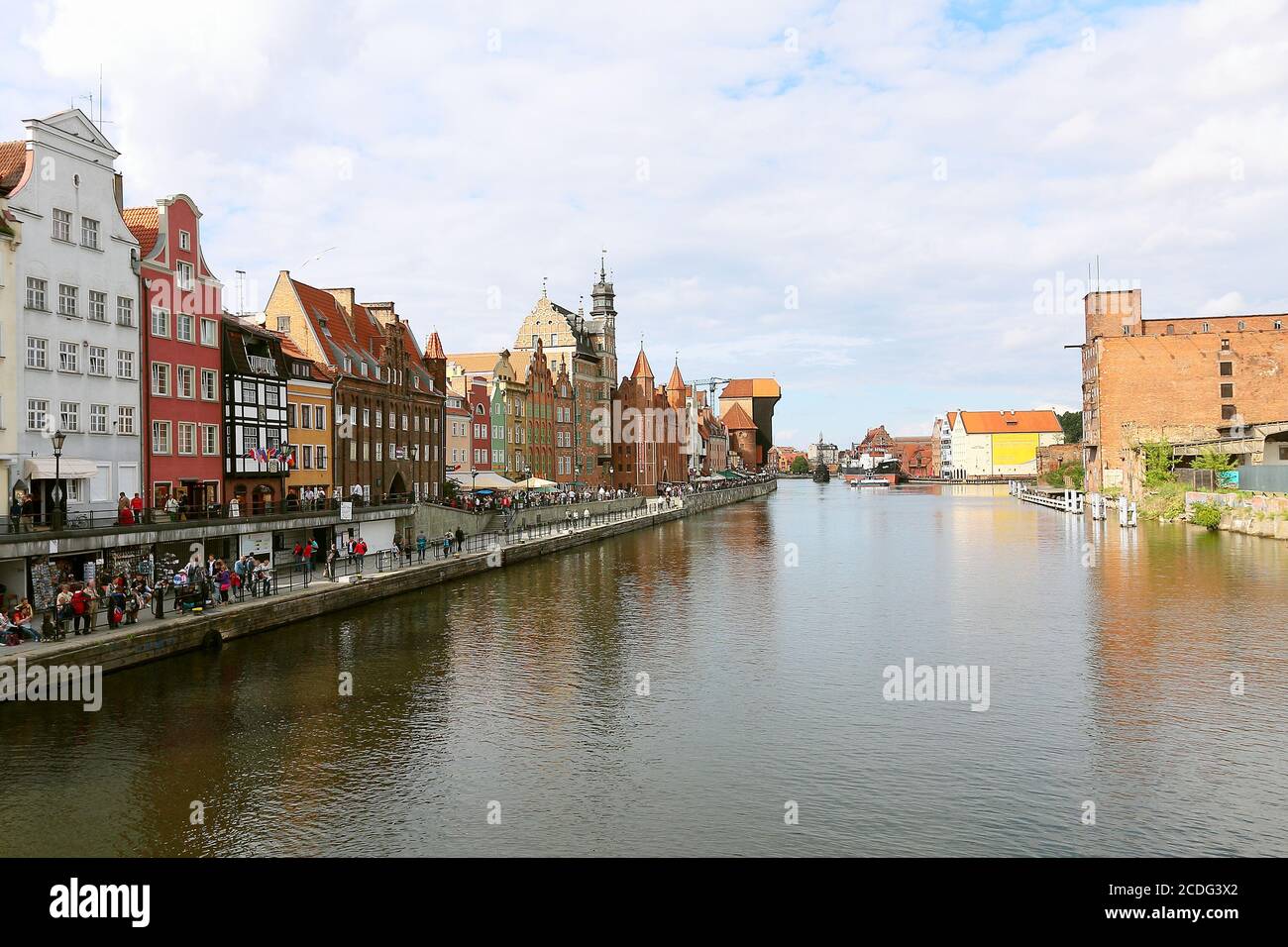 Stadtzentrum von Danzig Stockfoto