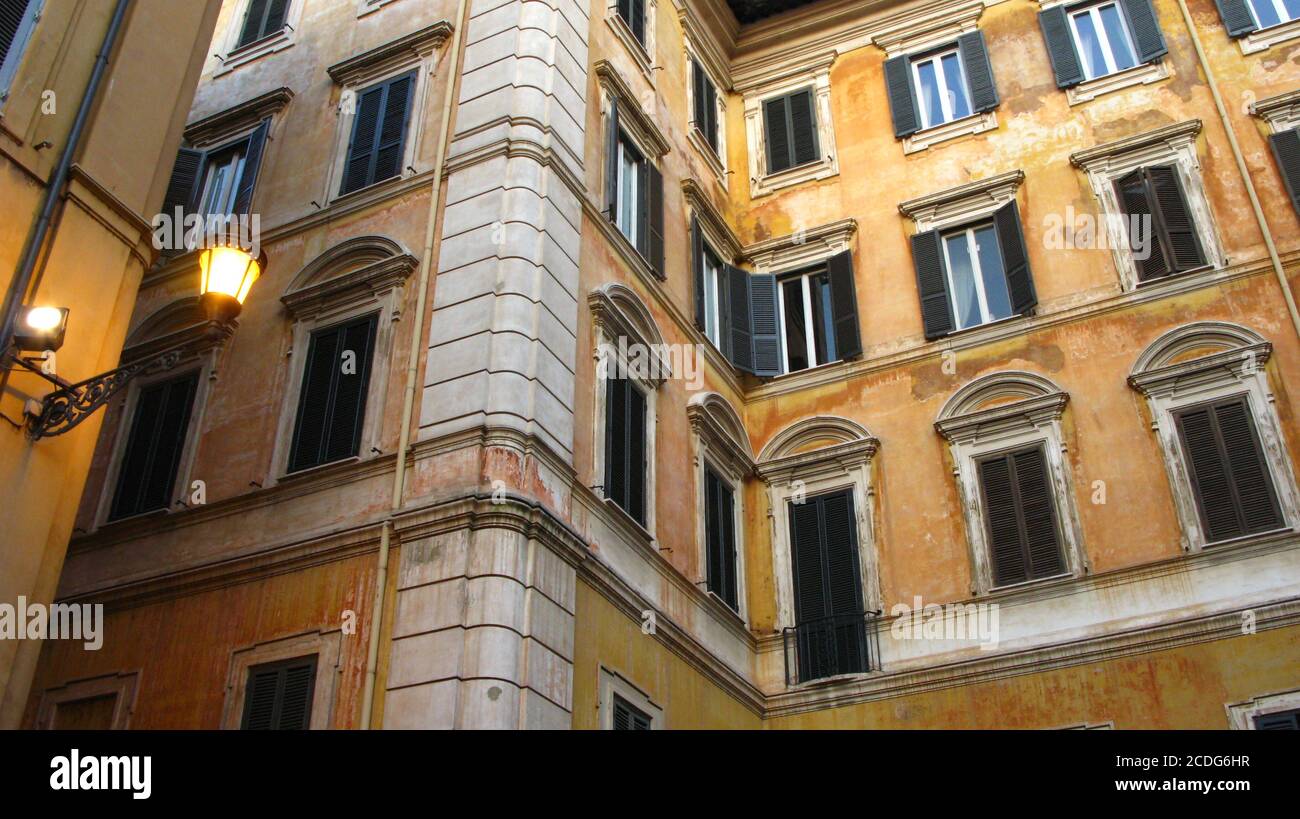 Hinterhof in Rom, Italien Stockfoto