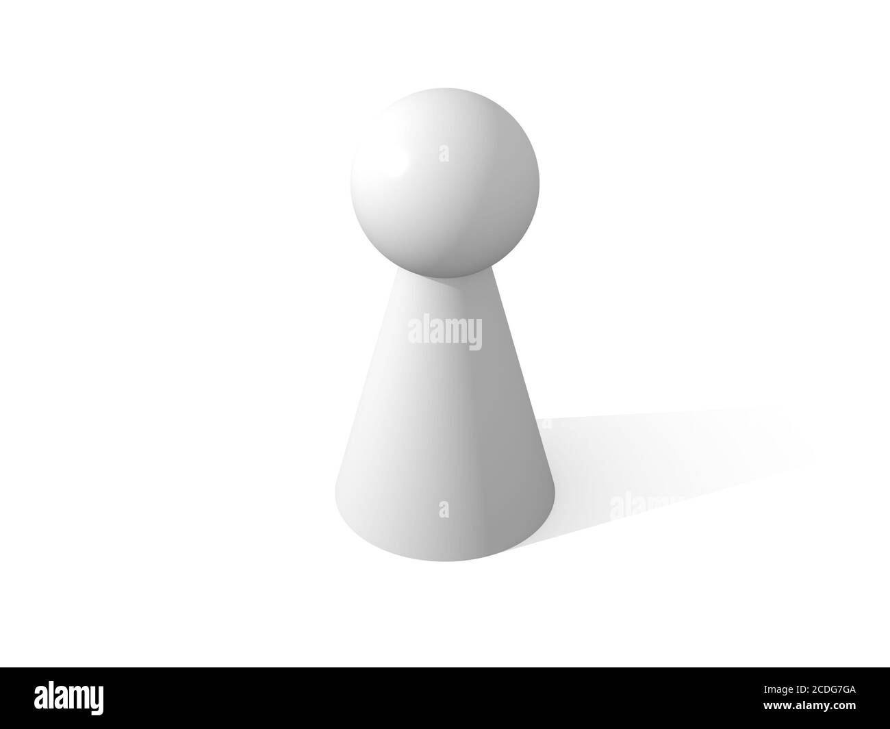 Weiße Spielzeugfigur Stockfoto