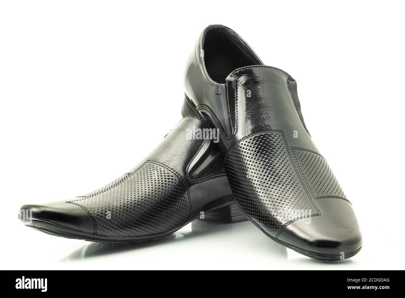 Klassische Herrenschuhe Aus Lackleder Stockfotografie Alamy